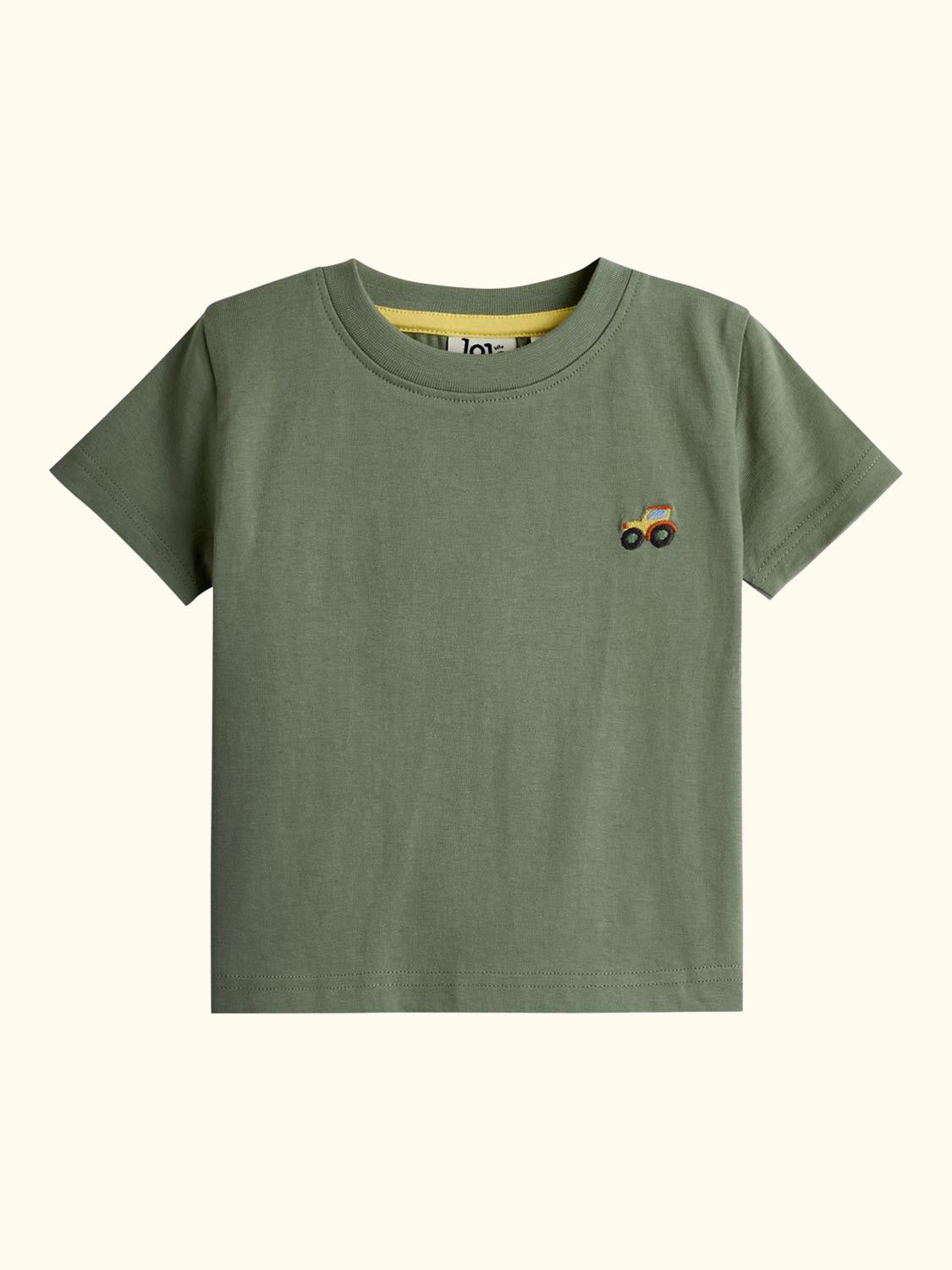 Kids' Tractor Applique T-Shirt, Pack of 2, Khaki/Multi