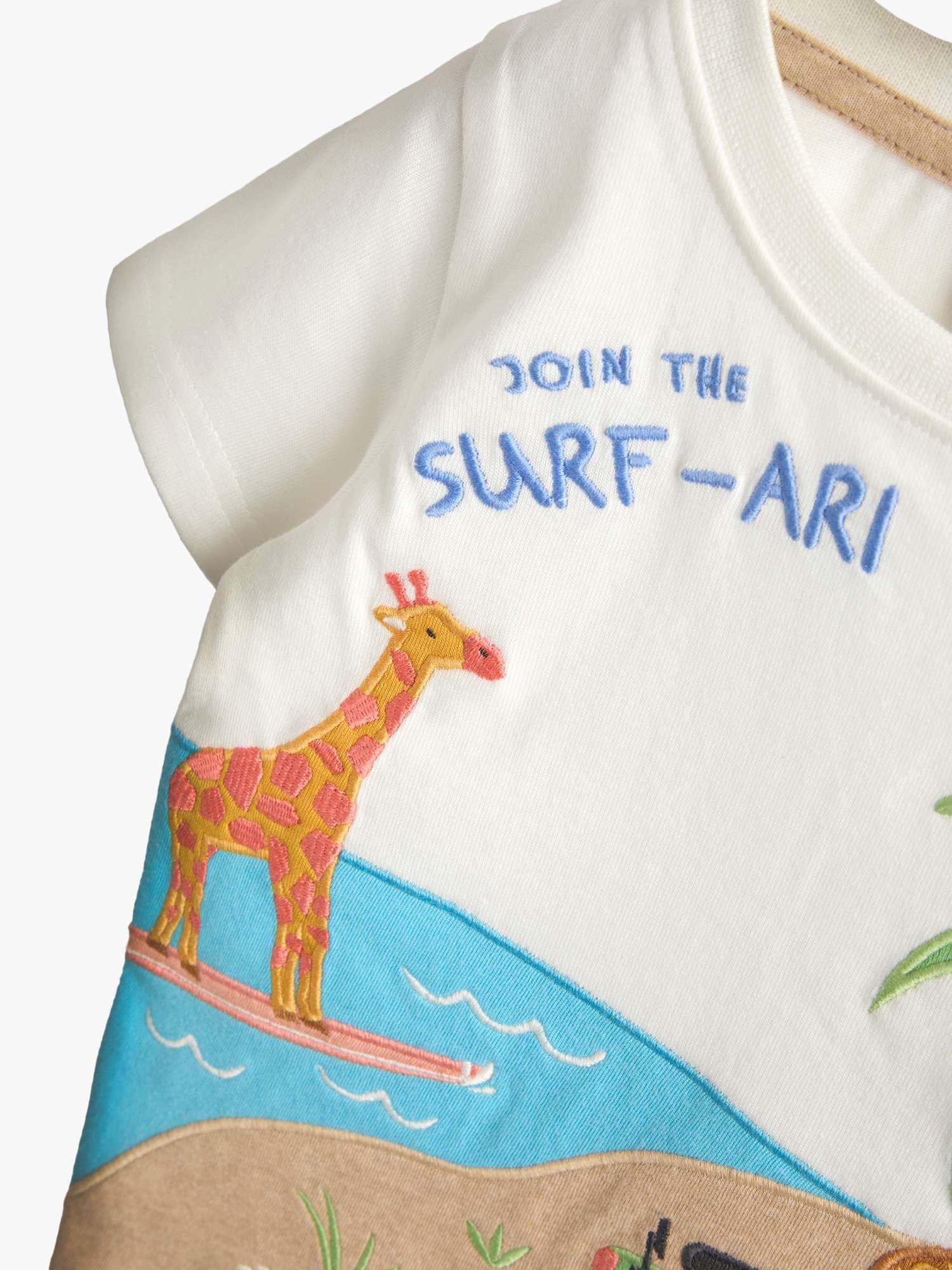 Kids' Safari Applique T-Shirt, Cream