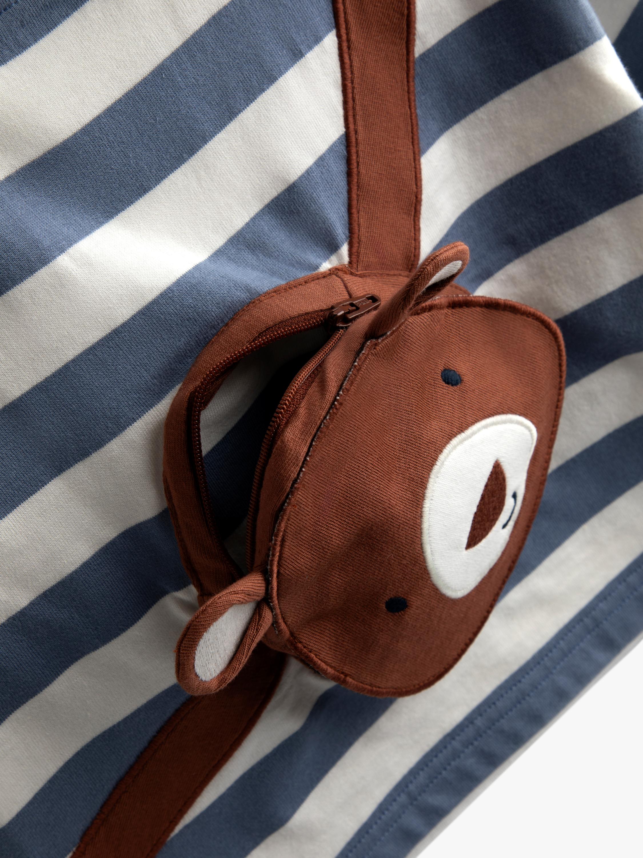 Kids' Appliqué Bear Pocket Bag Top, Denim