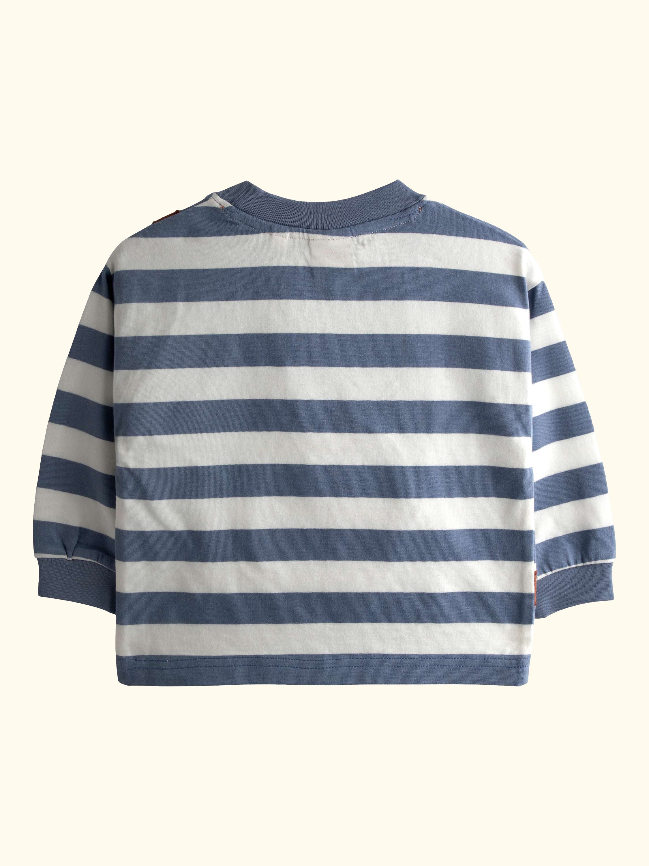 Kids' Appliqué Bear Pocket Bag Top, Denim
