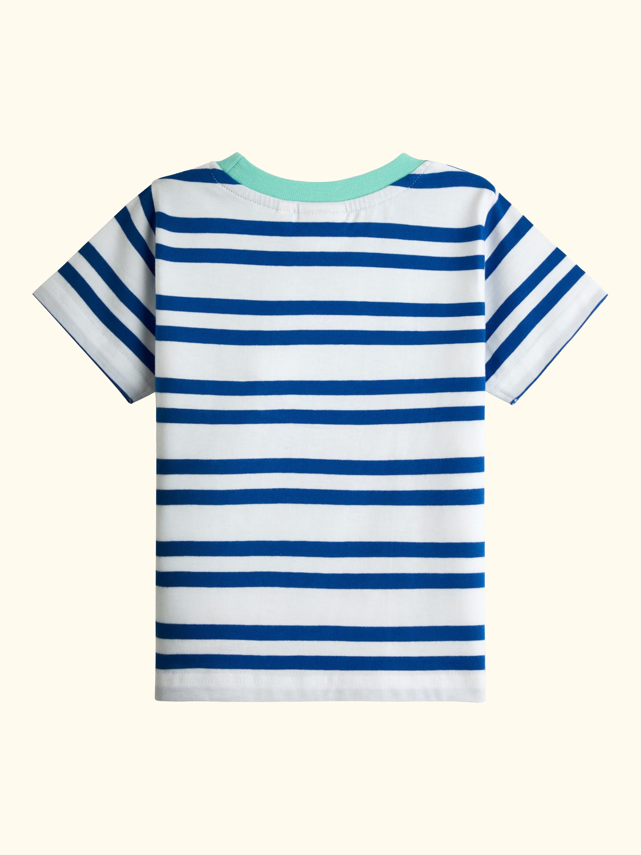 Kids' Dino Appliqué T-Shirt, Dark Blue