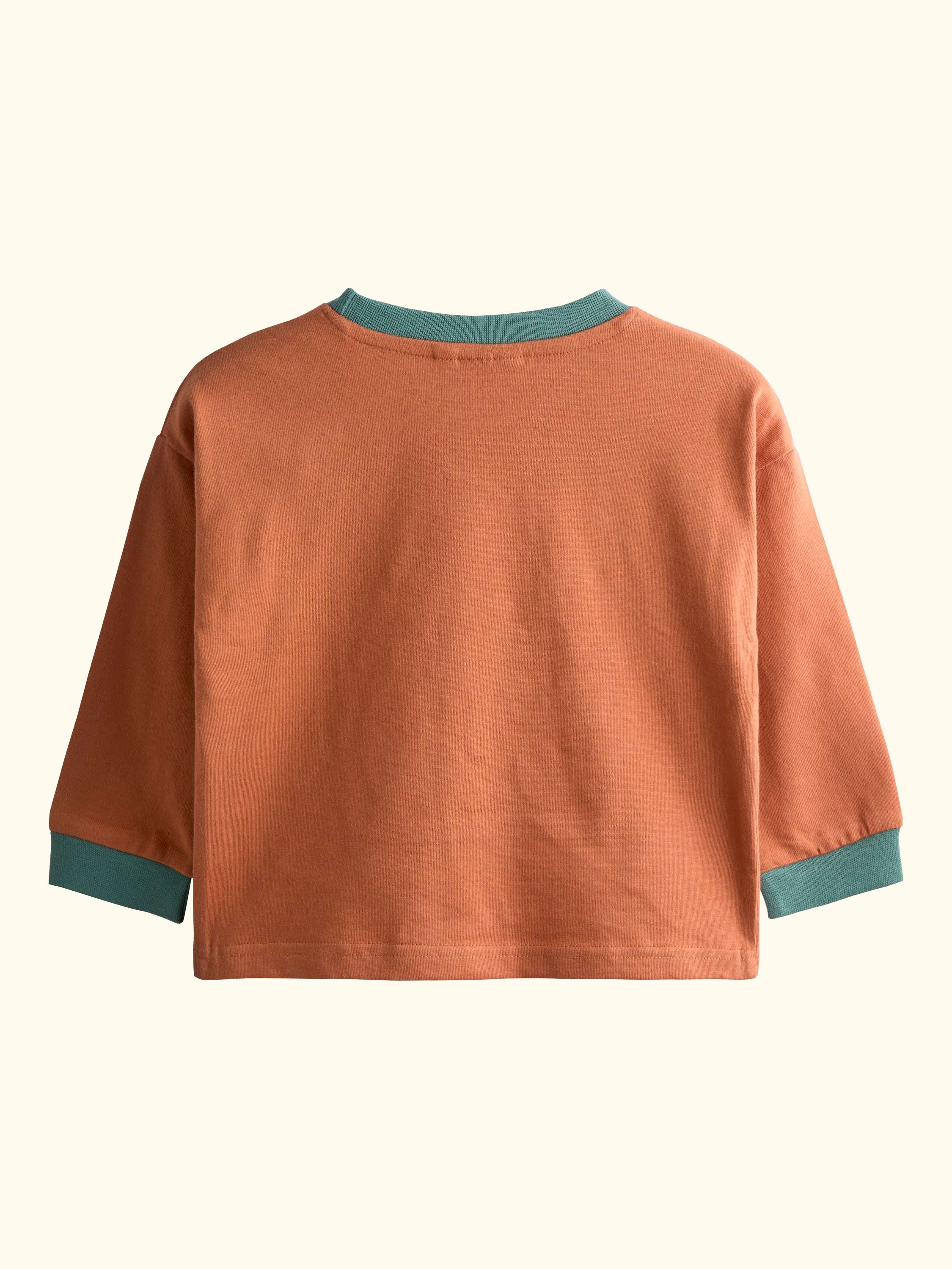 JoJo Maman Kids' Dinosaur Applique Top, Tan