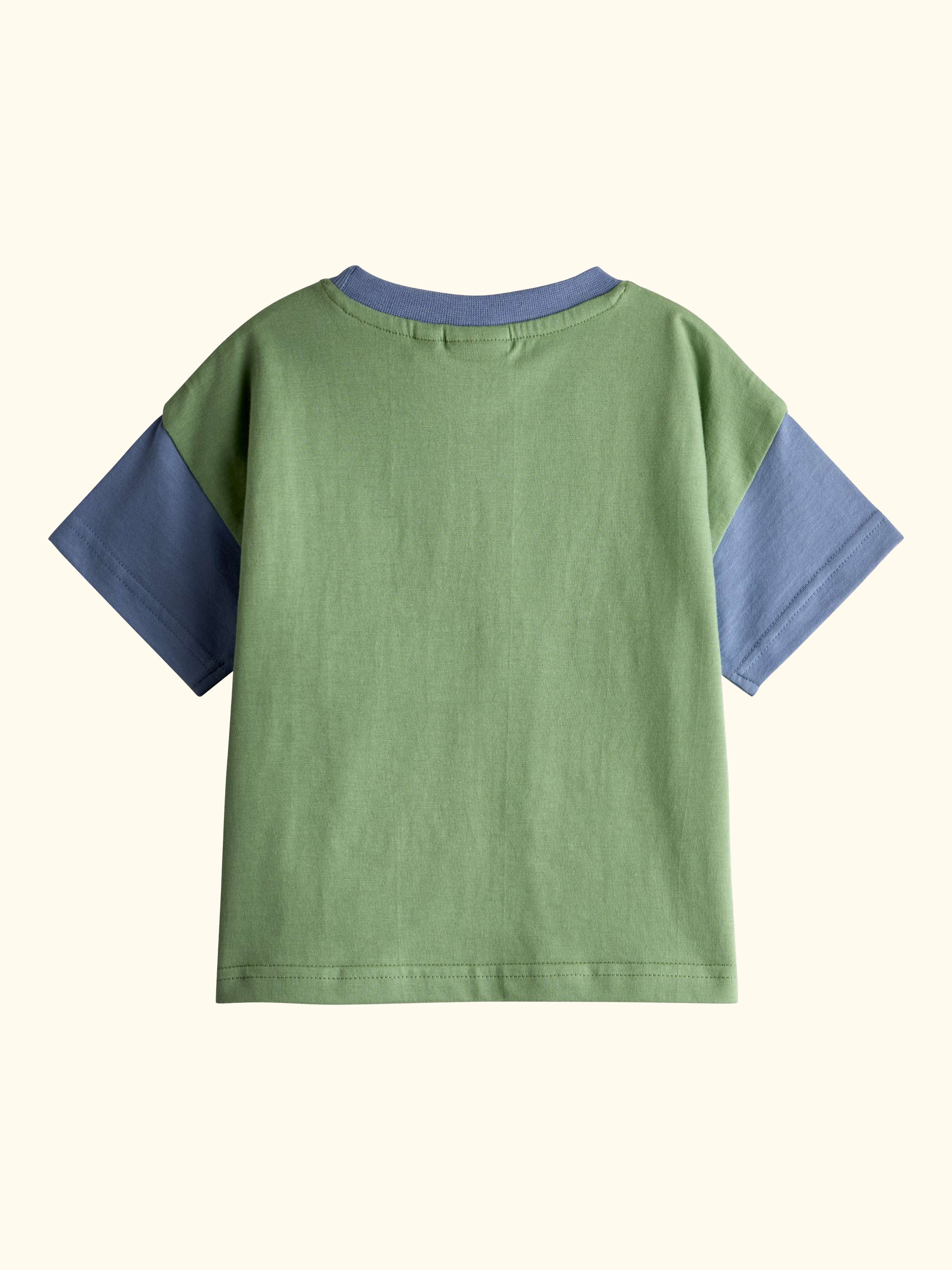 Kids' Plant Powered Dino Appliqué T-Shirt, Khaki Green