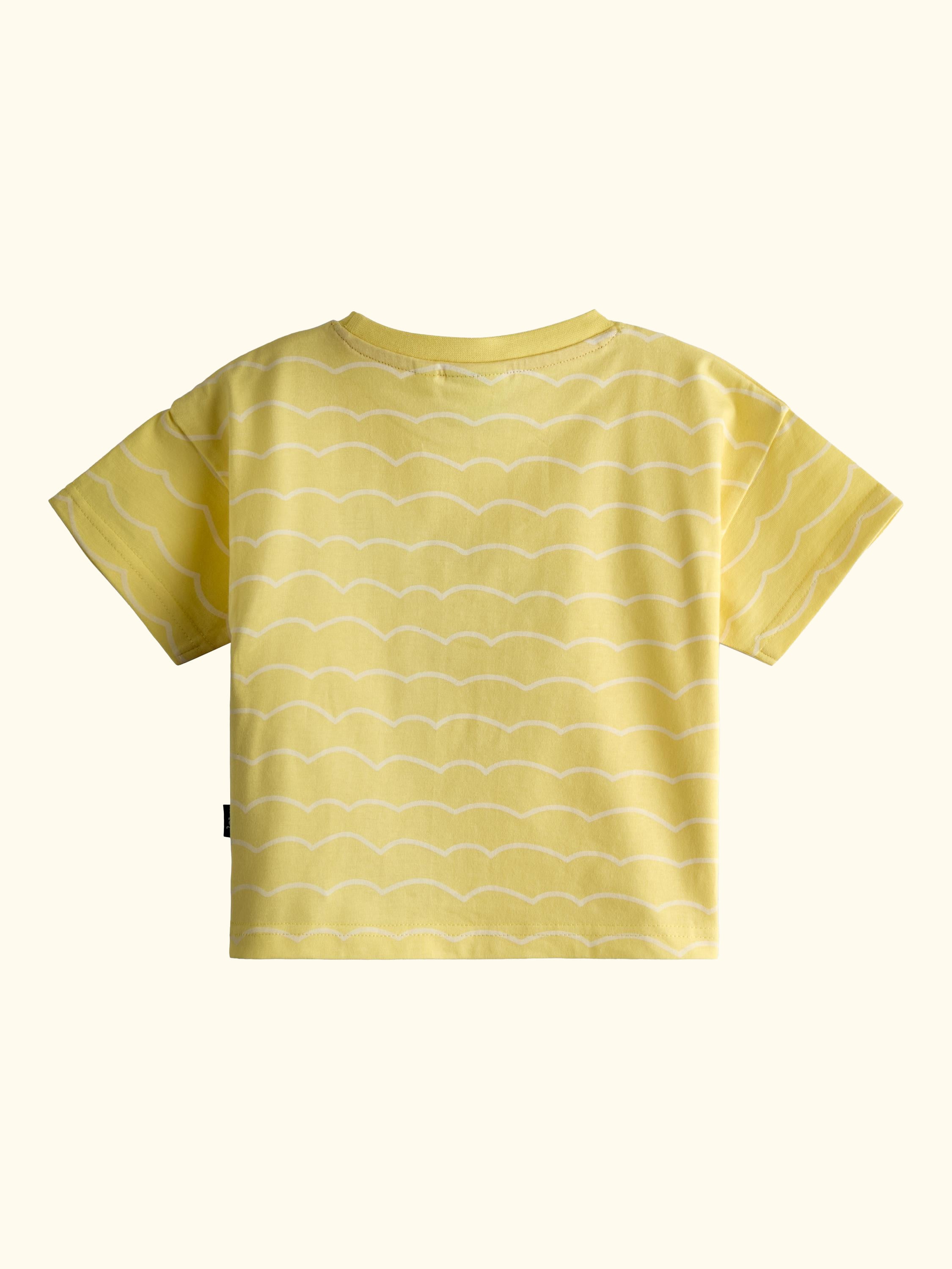 Kids' Lobster Character Applique T-Shirt, Mid Yellow
