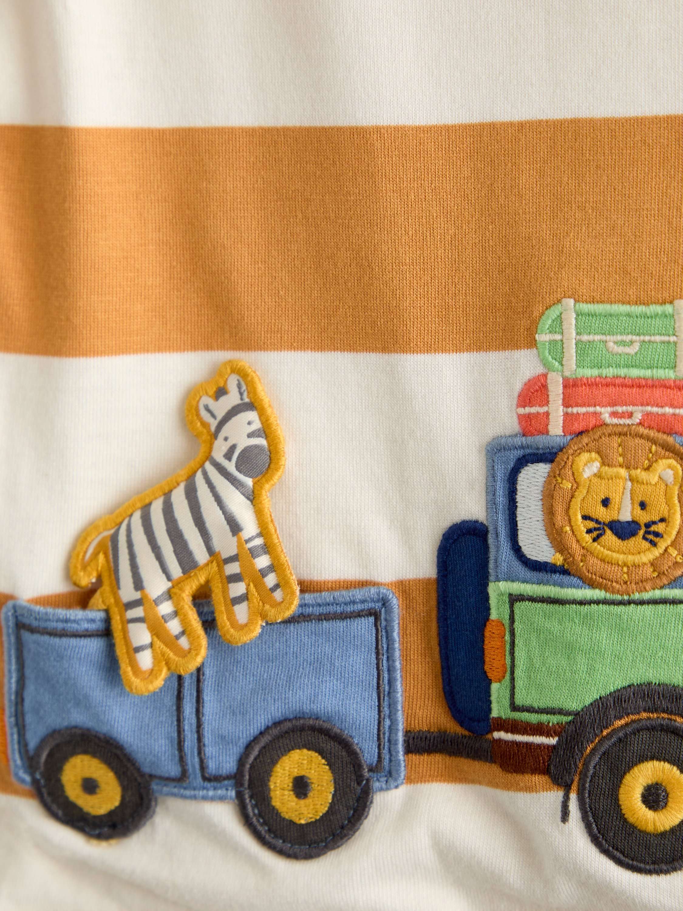 Kids' Safari Fun Short Sleeve Applique T-Shirt, Mustard Yellow