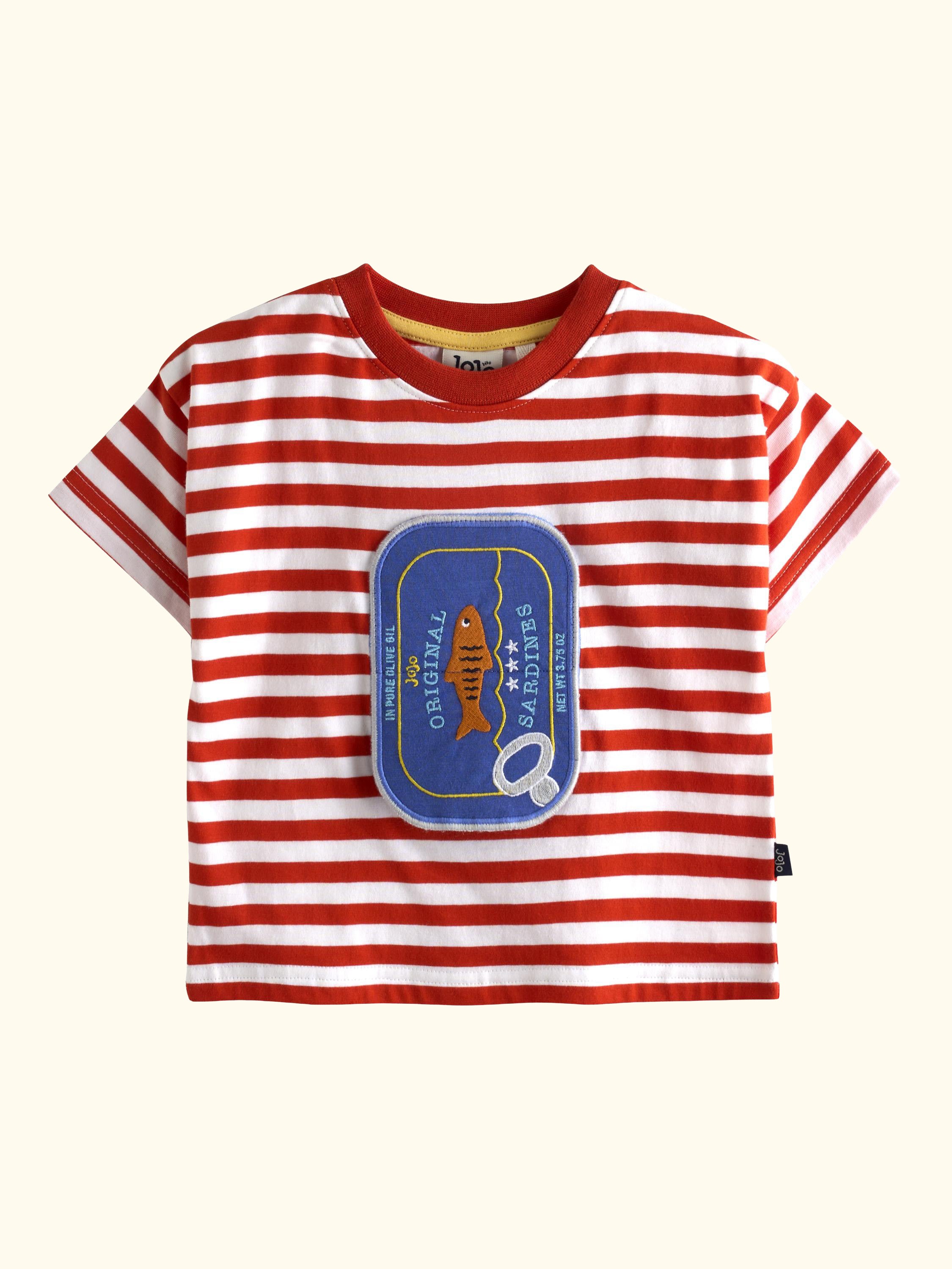 Kids' Short Sleeve Sardine T-Shirt, Bright Red