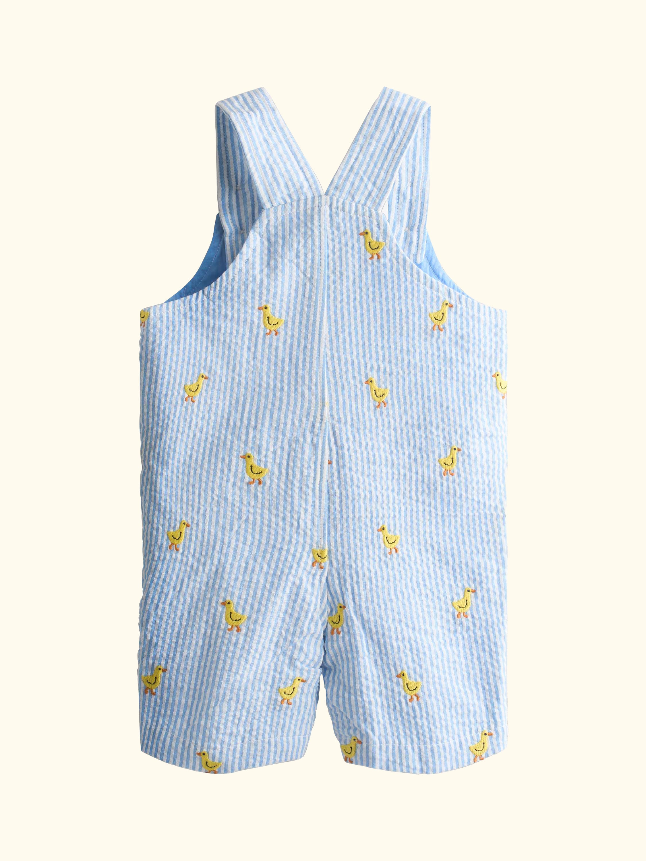 Baby Embroidered Dungarees and Bodysuit Set, Light Blue