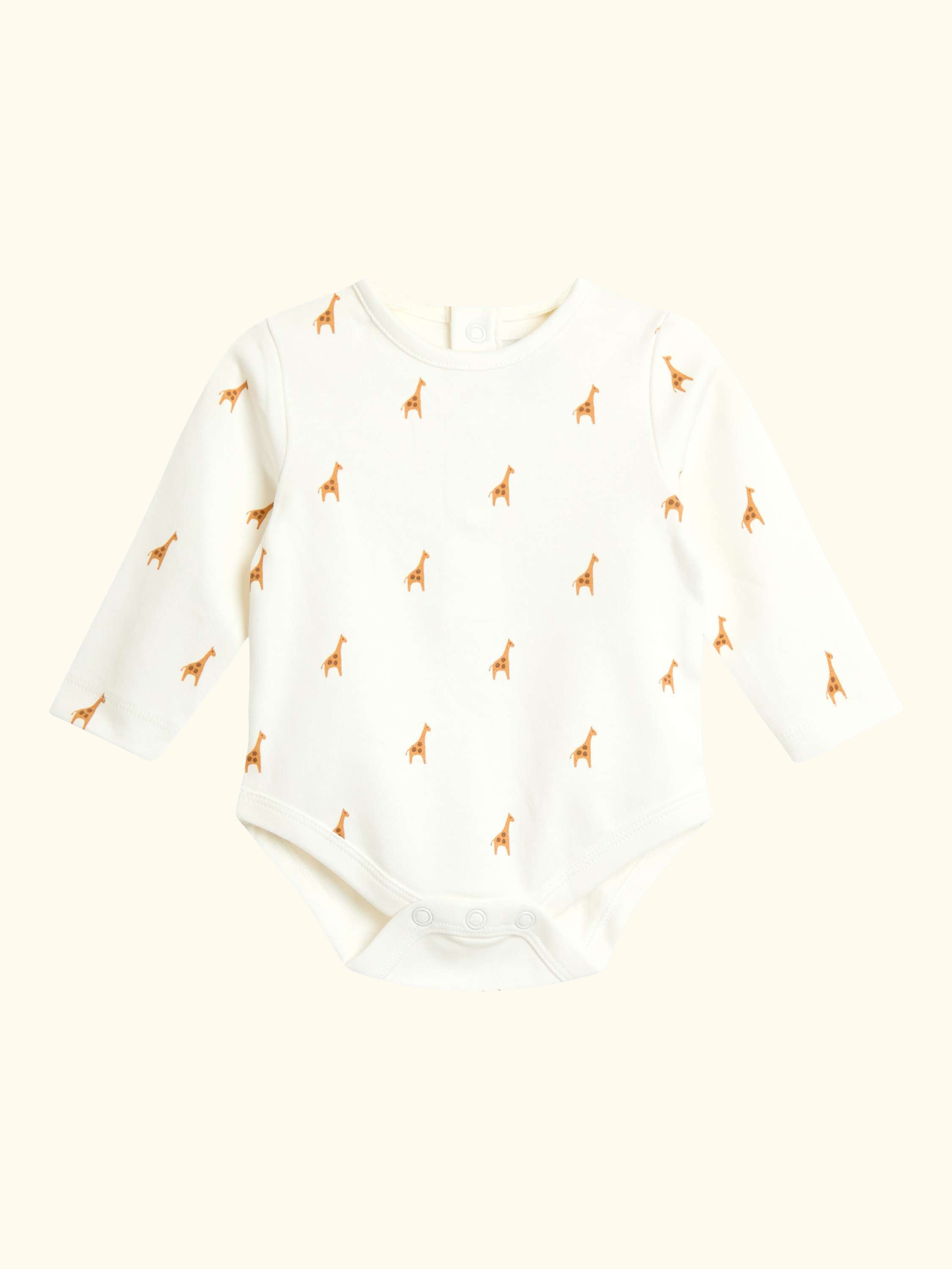 Baby Giraffe Rib Velour Dungarees & Bodysuit Set, Blue