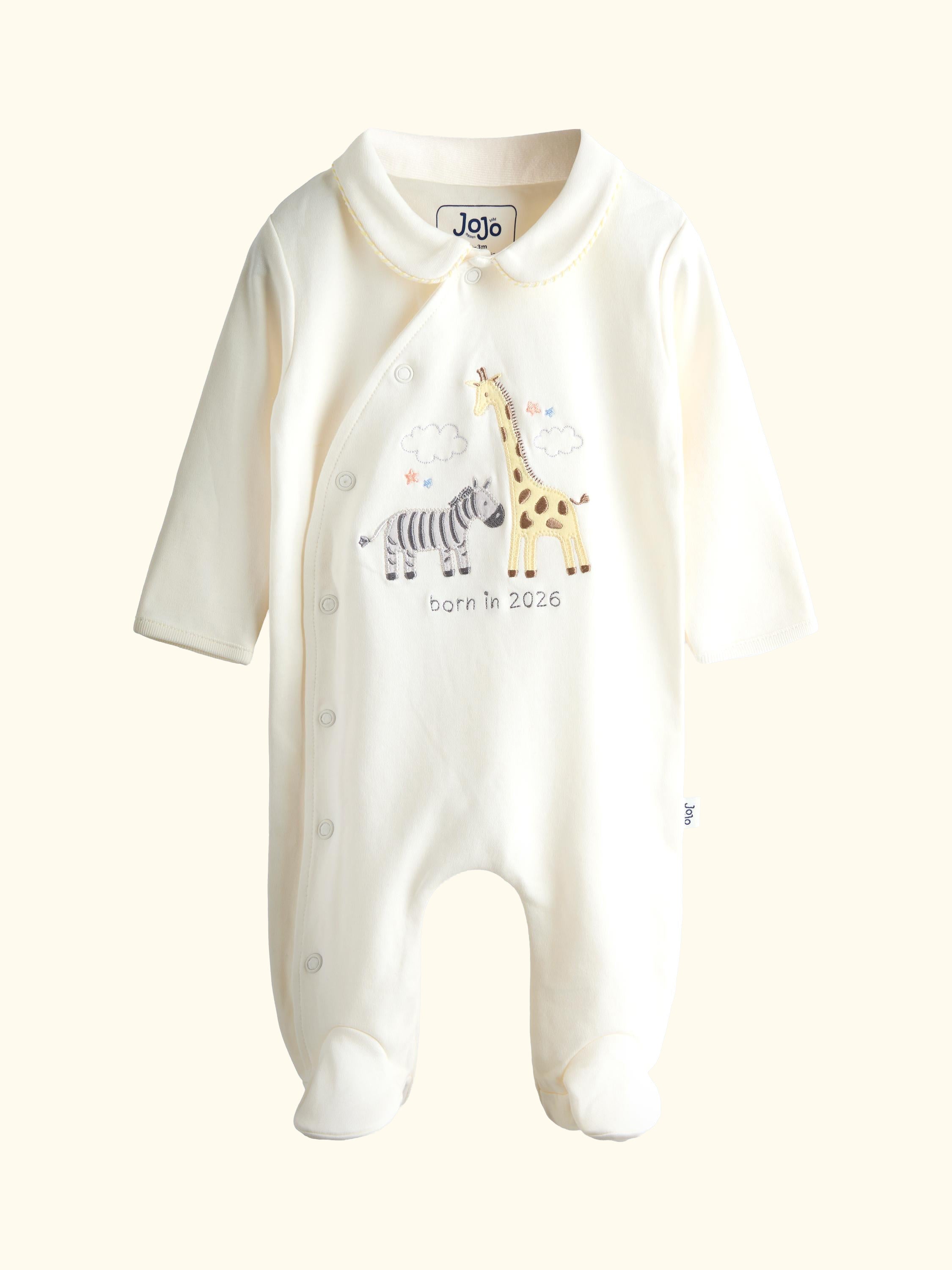 Baby Born In 2026 Safari Sleepsuit, Cream