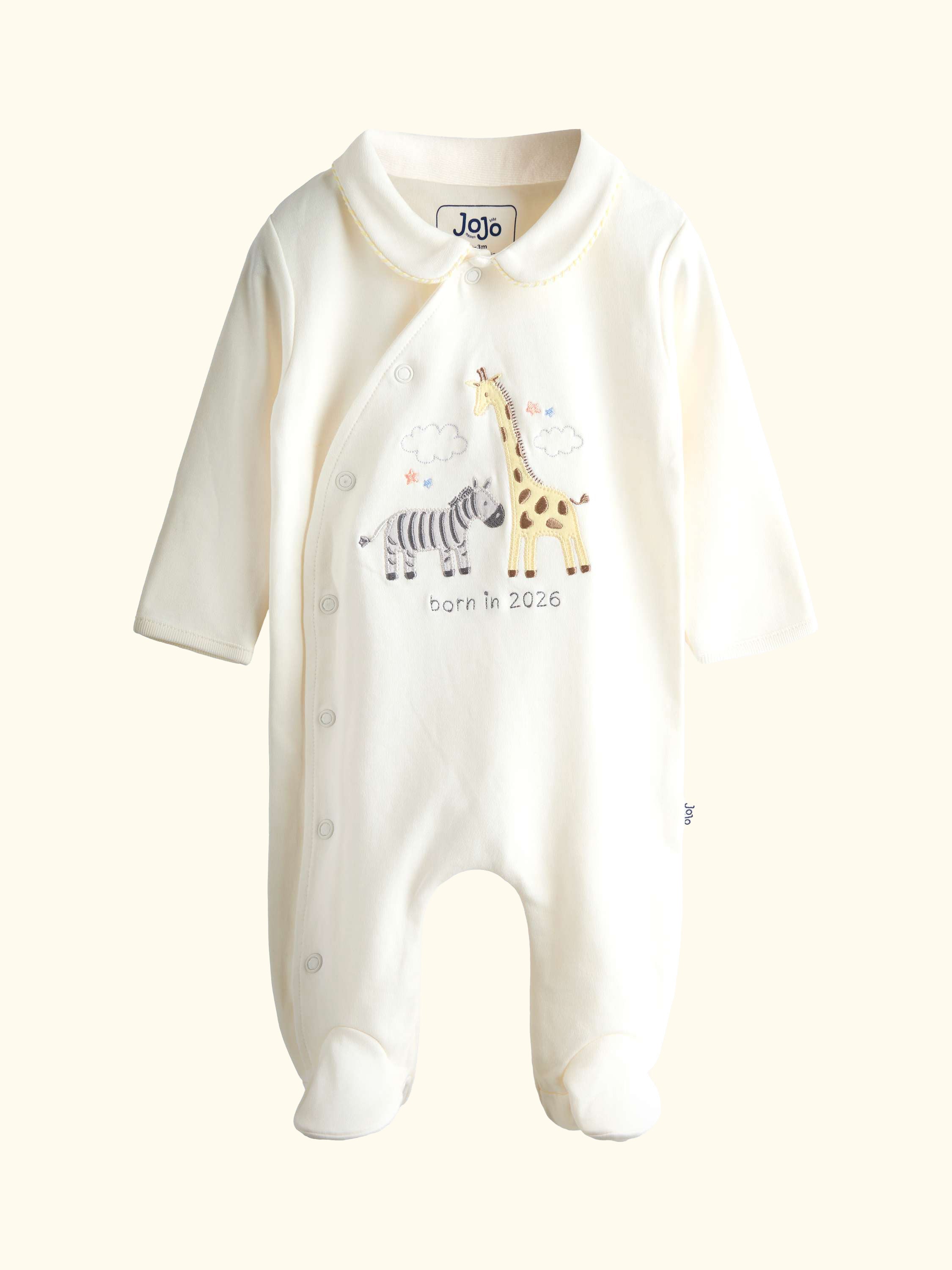 Baby Born In 2026 Safari Sleepsuit, Cream