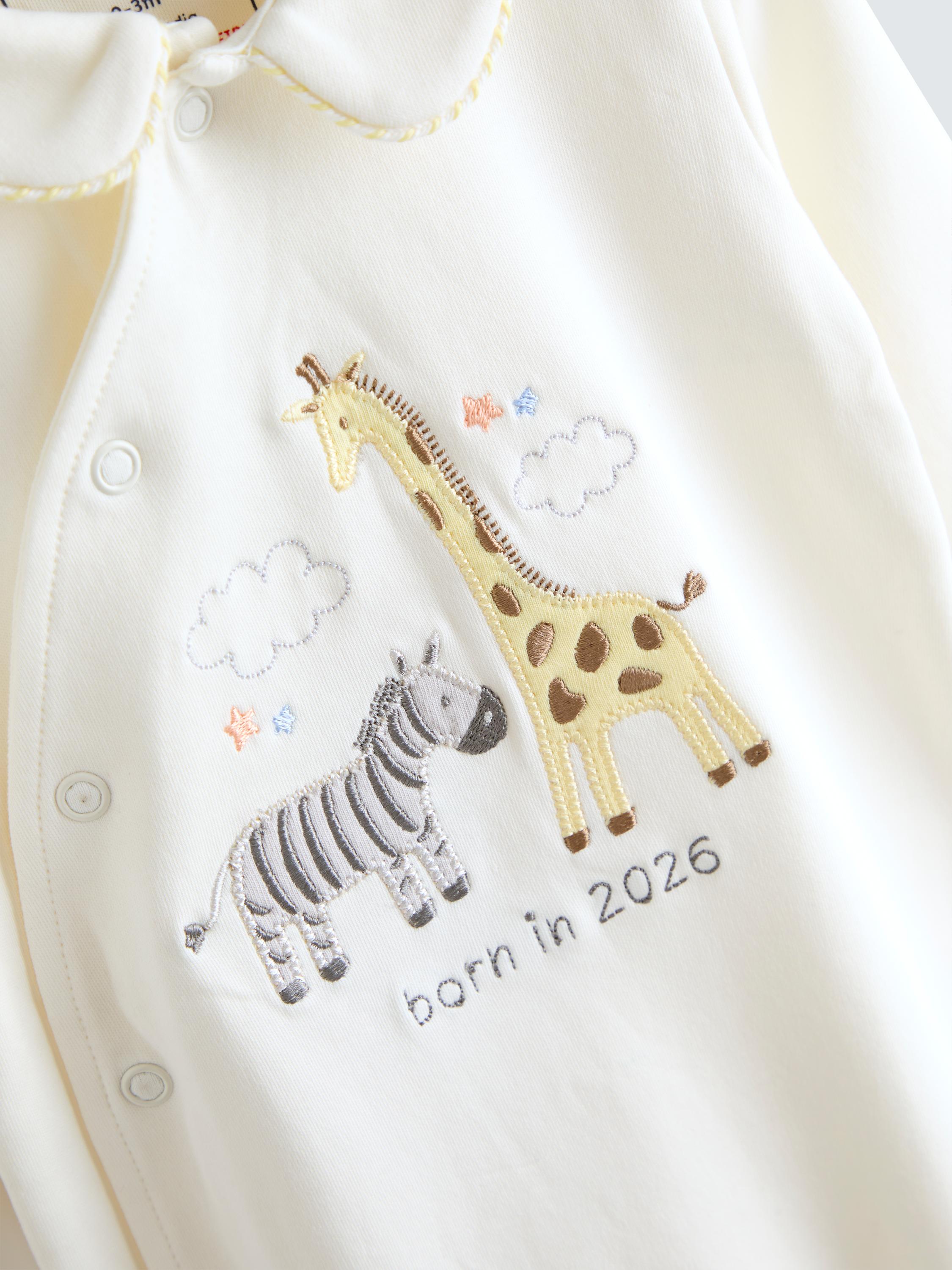 Baby Born In 2026 Safari Sleepsuit, Cream