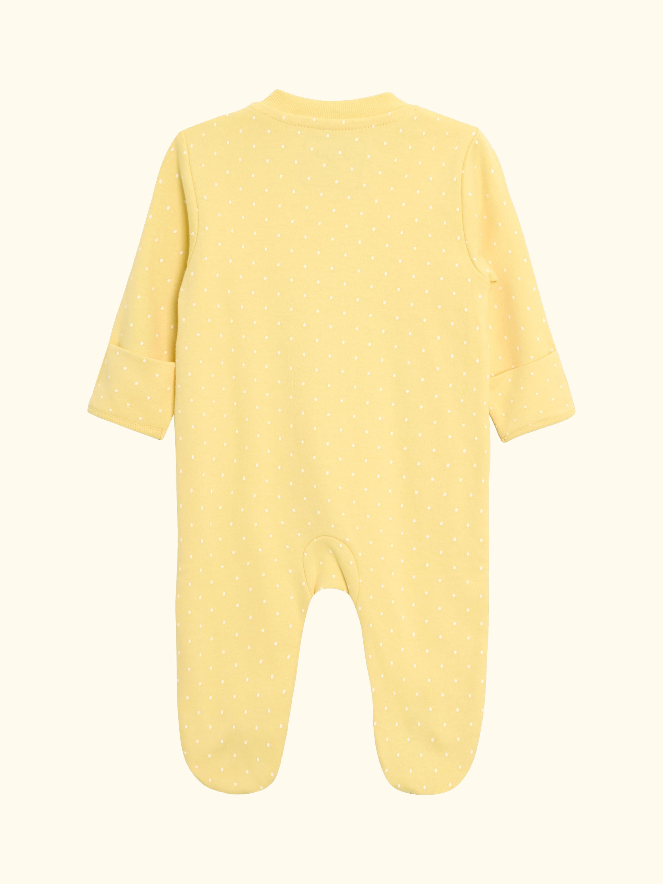 Baby Bunny Appliqué Sleepsuit, Yellow