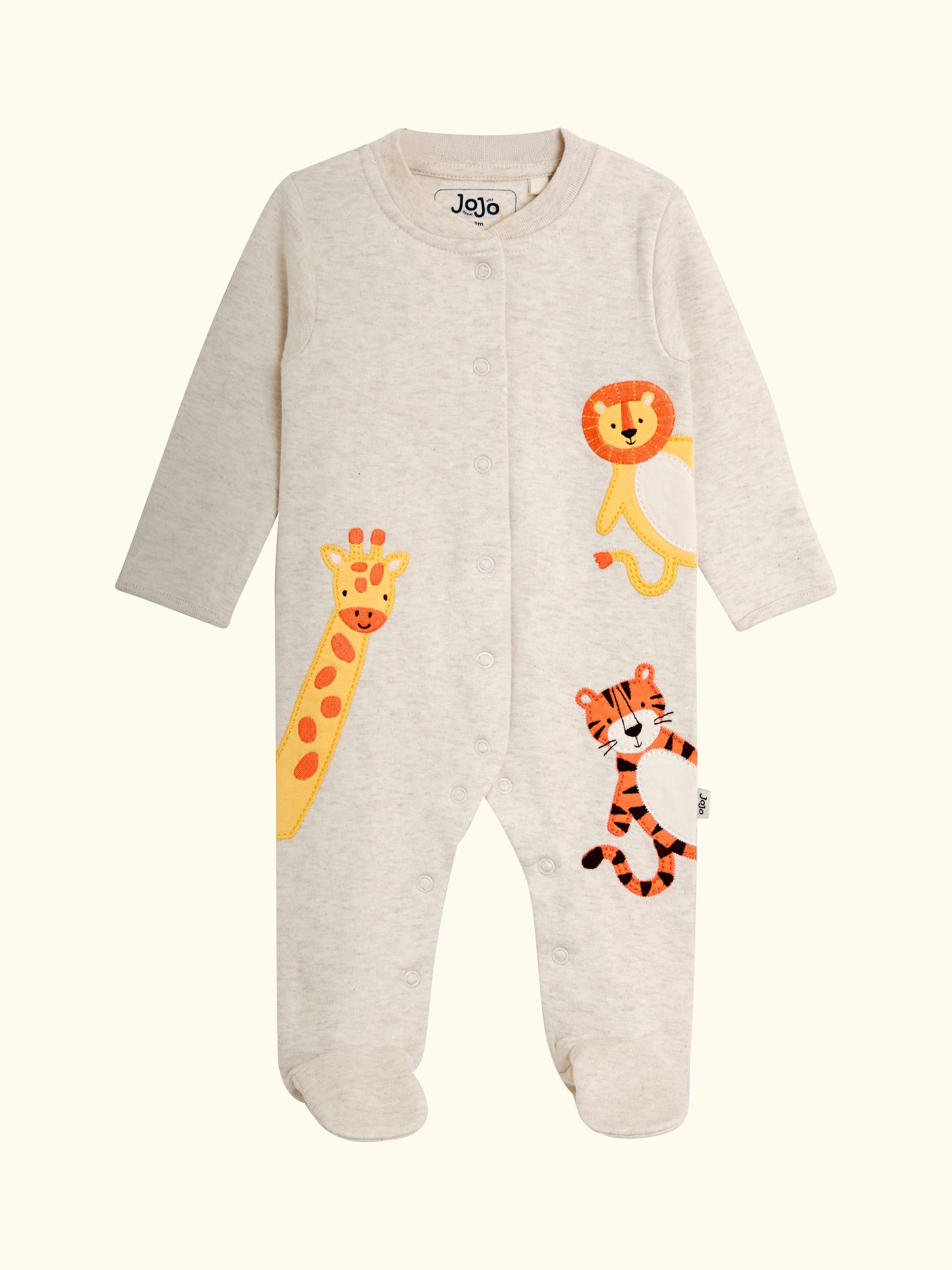 Baby Safari Sleepsuit, Neutral