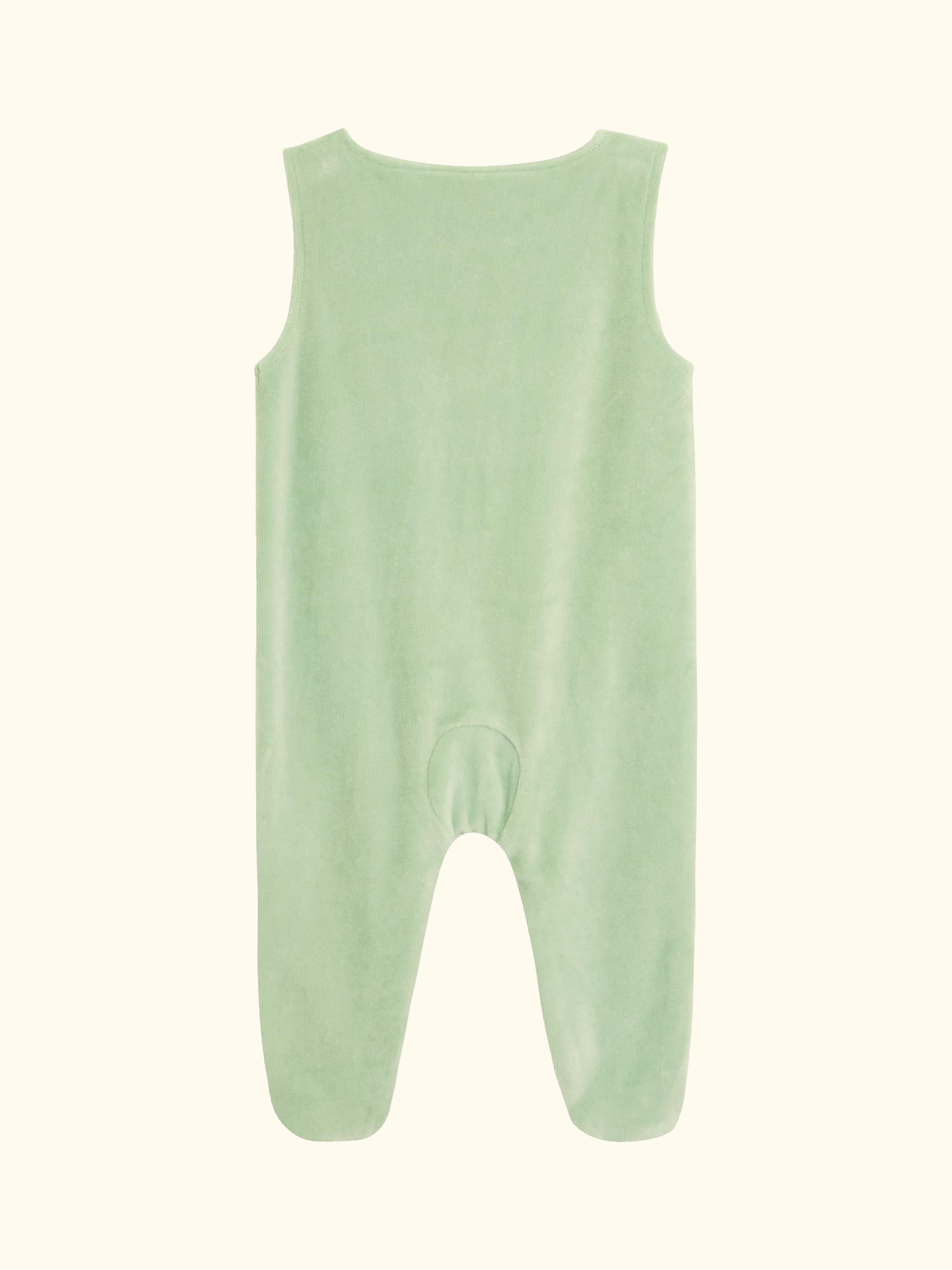 Baby Footed Dungarees & Bodysuit Set, Green