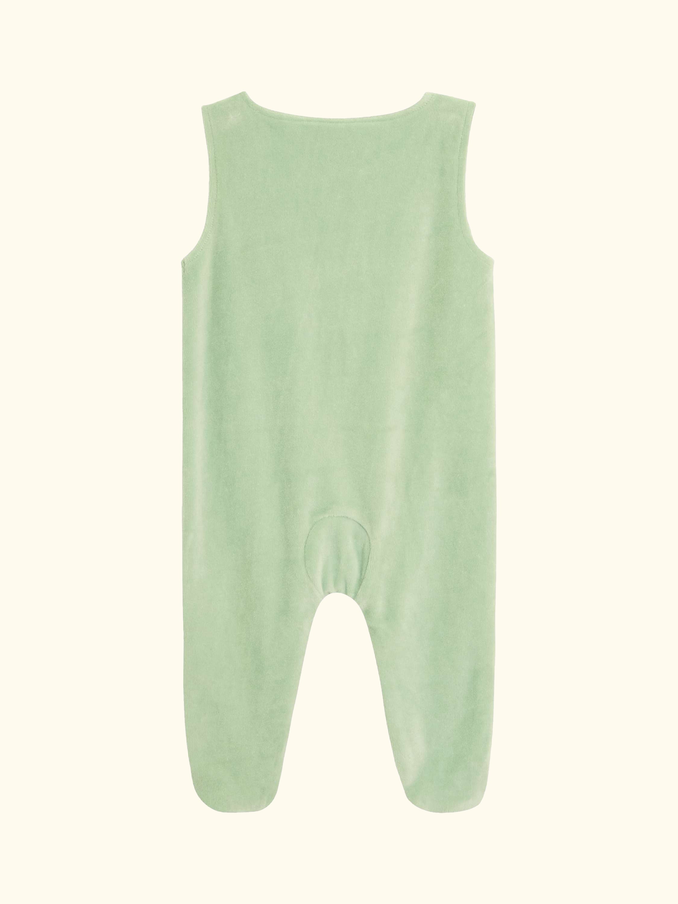 Baby Footed Dungarees & Bodysuit Set, Green