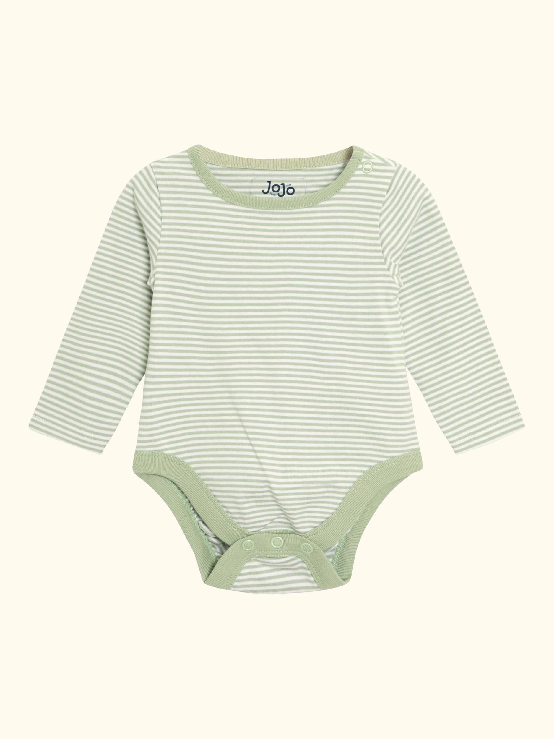 Baby Footed Dungarees & Bodysuit Set, Green
