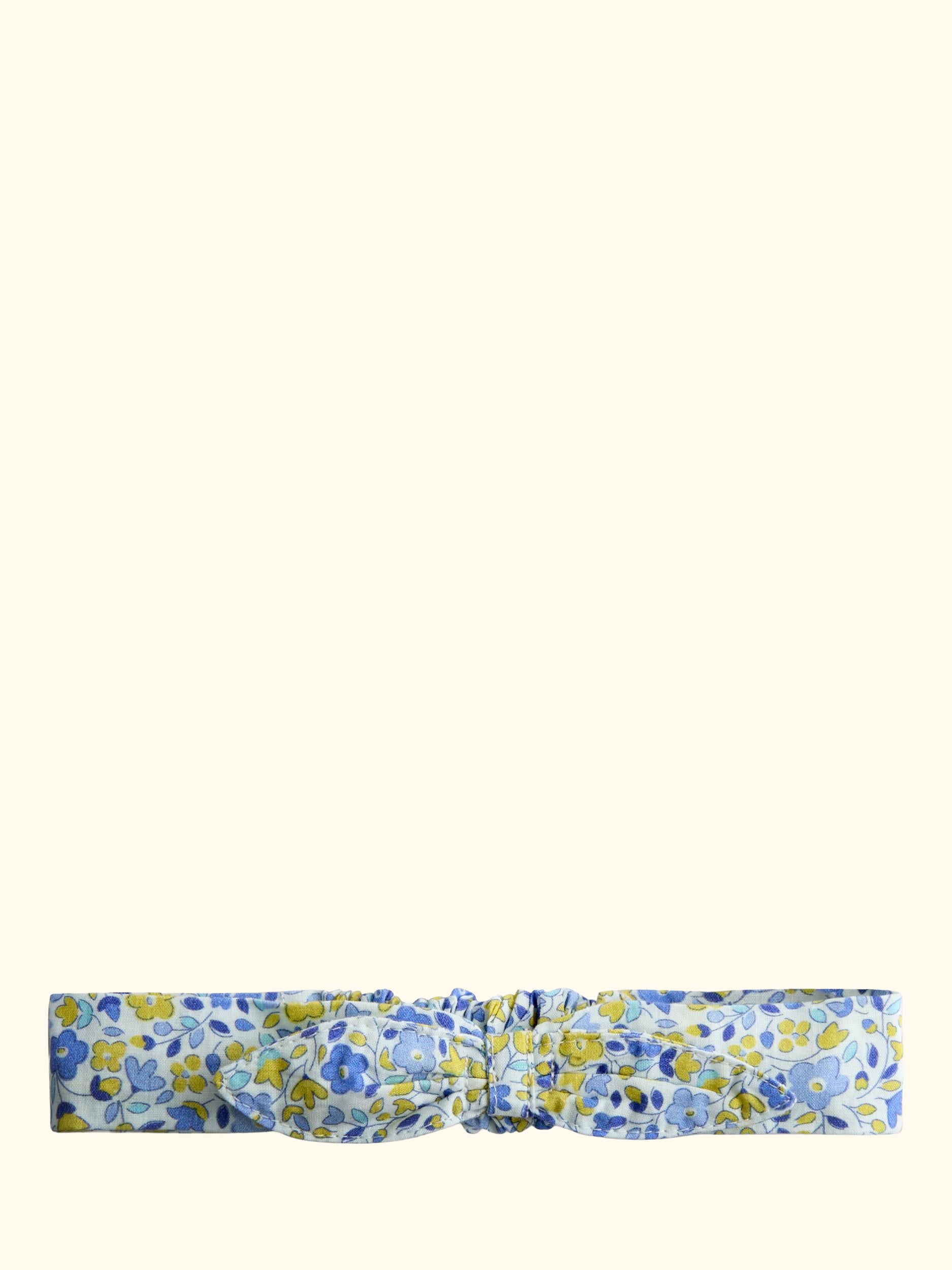 Baby Ditsy Floral Dungarees, T-Shirt & Headband Set, Mid Blue