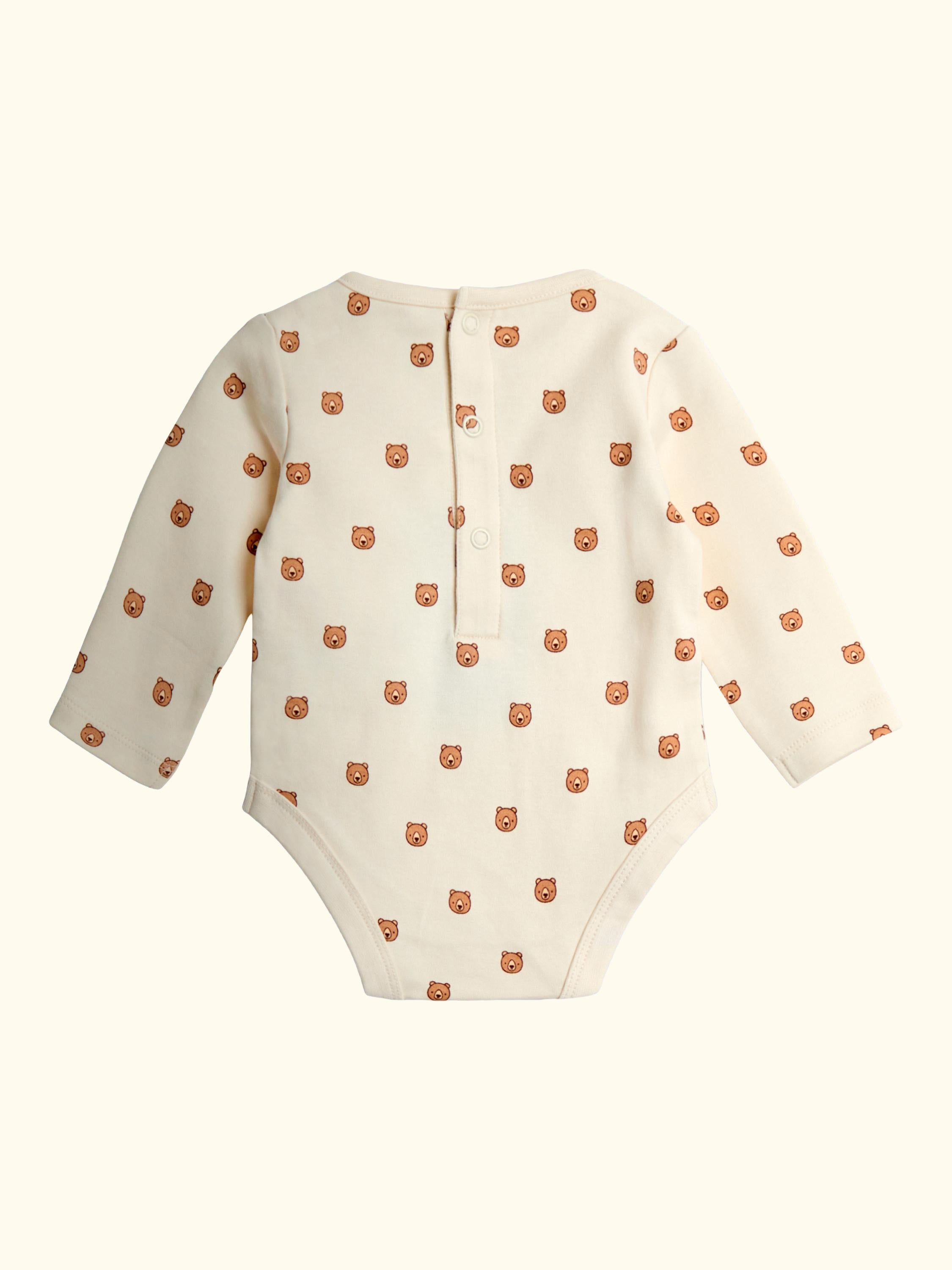 Baby Bear Dungaree Set, Blue/Brown
