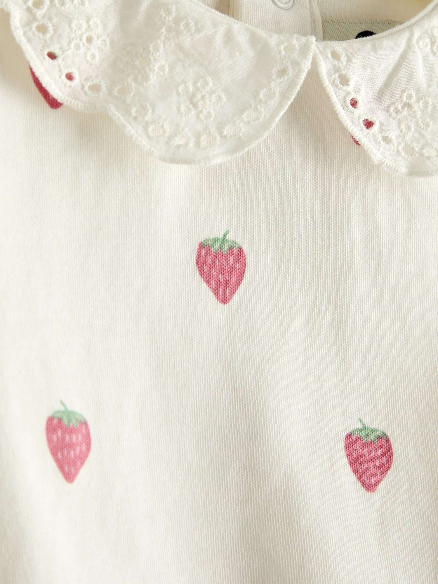 Baby Strawberry Bodysuit and Dungarees Set, Pink