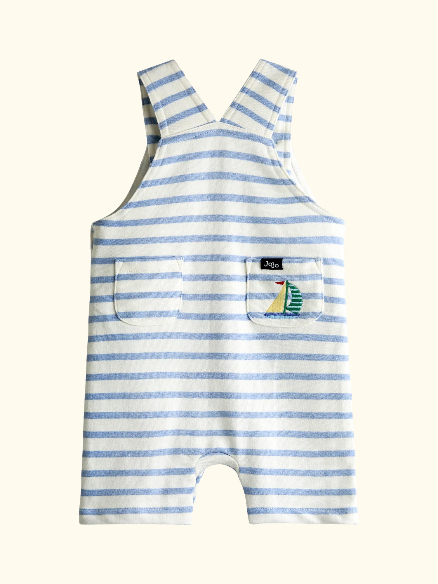 Baby Top and Dungarees Set, Light Blue