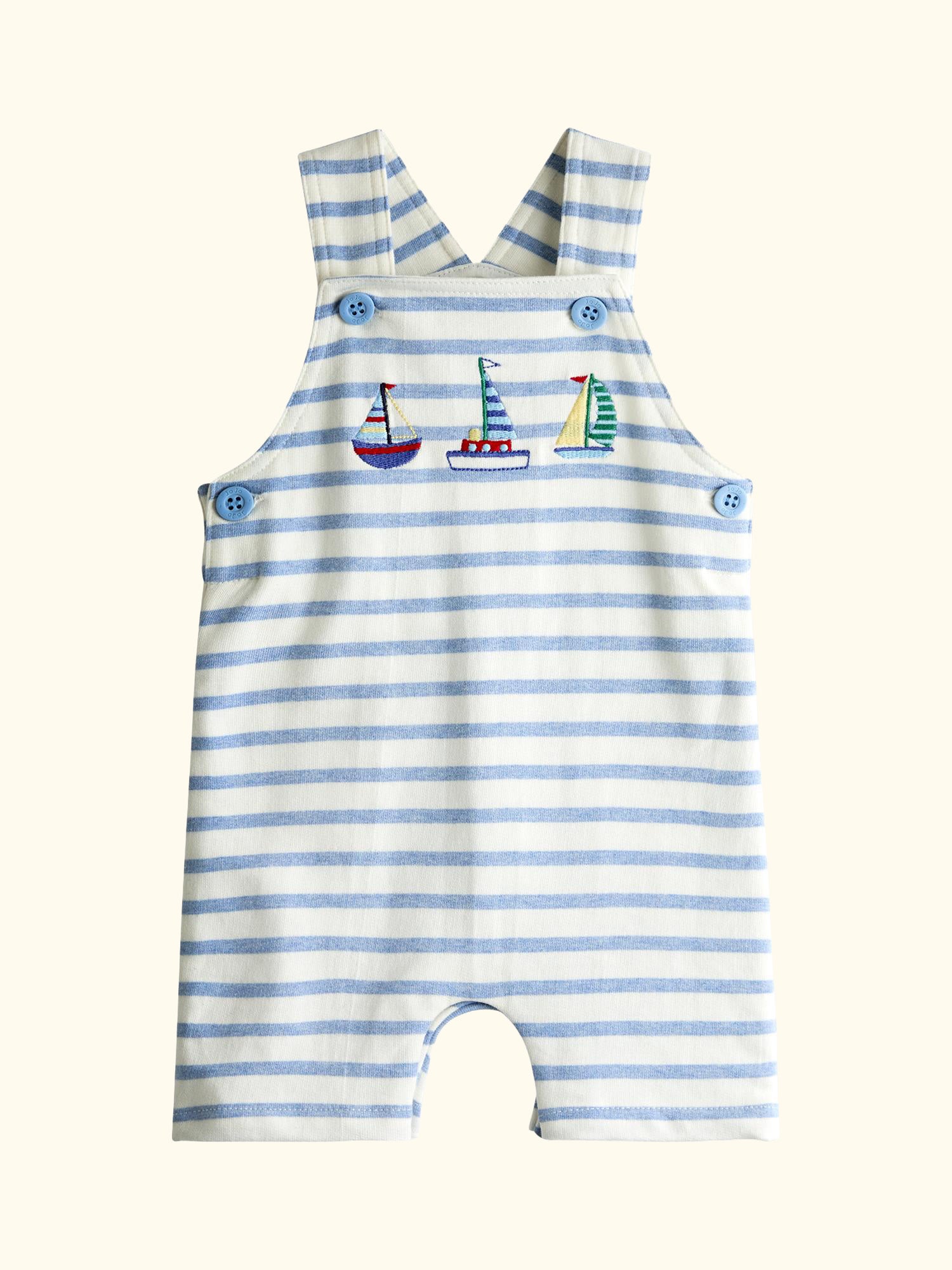 Baby Top and Dungarees Set, Light Blue