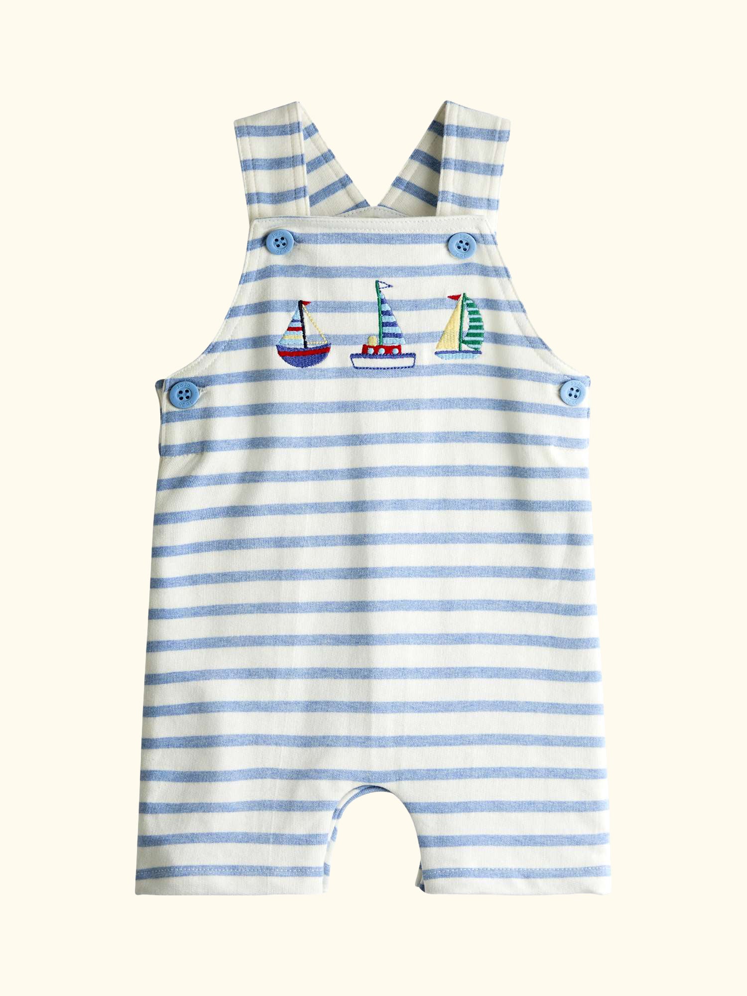 Baby Top and Dungarees Set, Light Blue