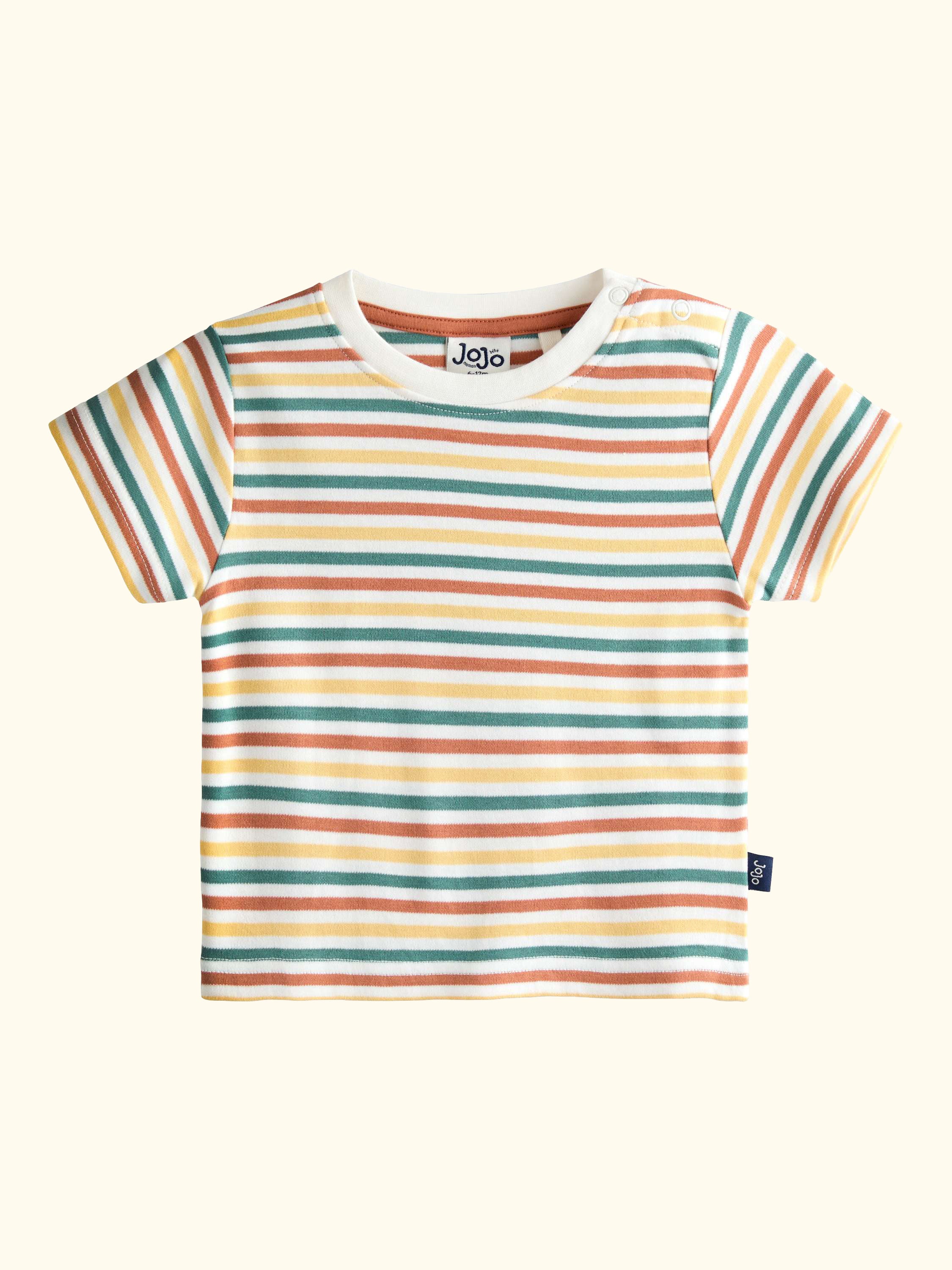 Baby Top and Dungaree Set, Brown, 0-3 months