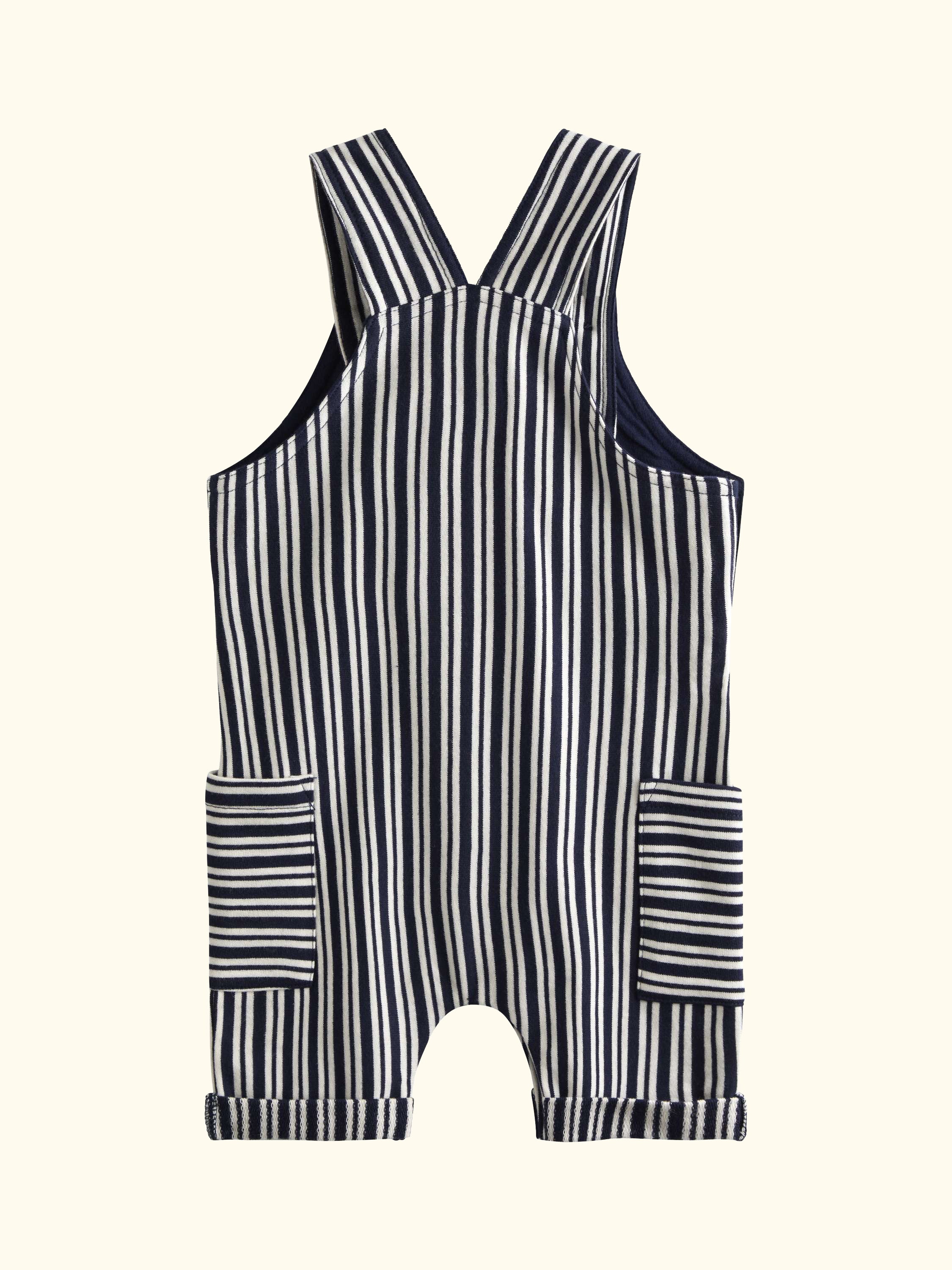 Baby Dungarees and T-Shirt Set, Navy Blue