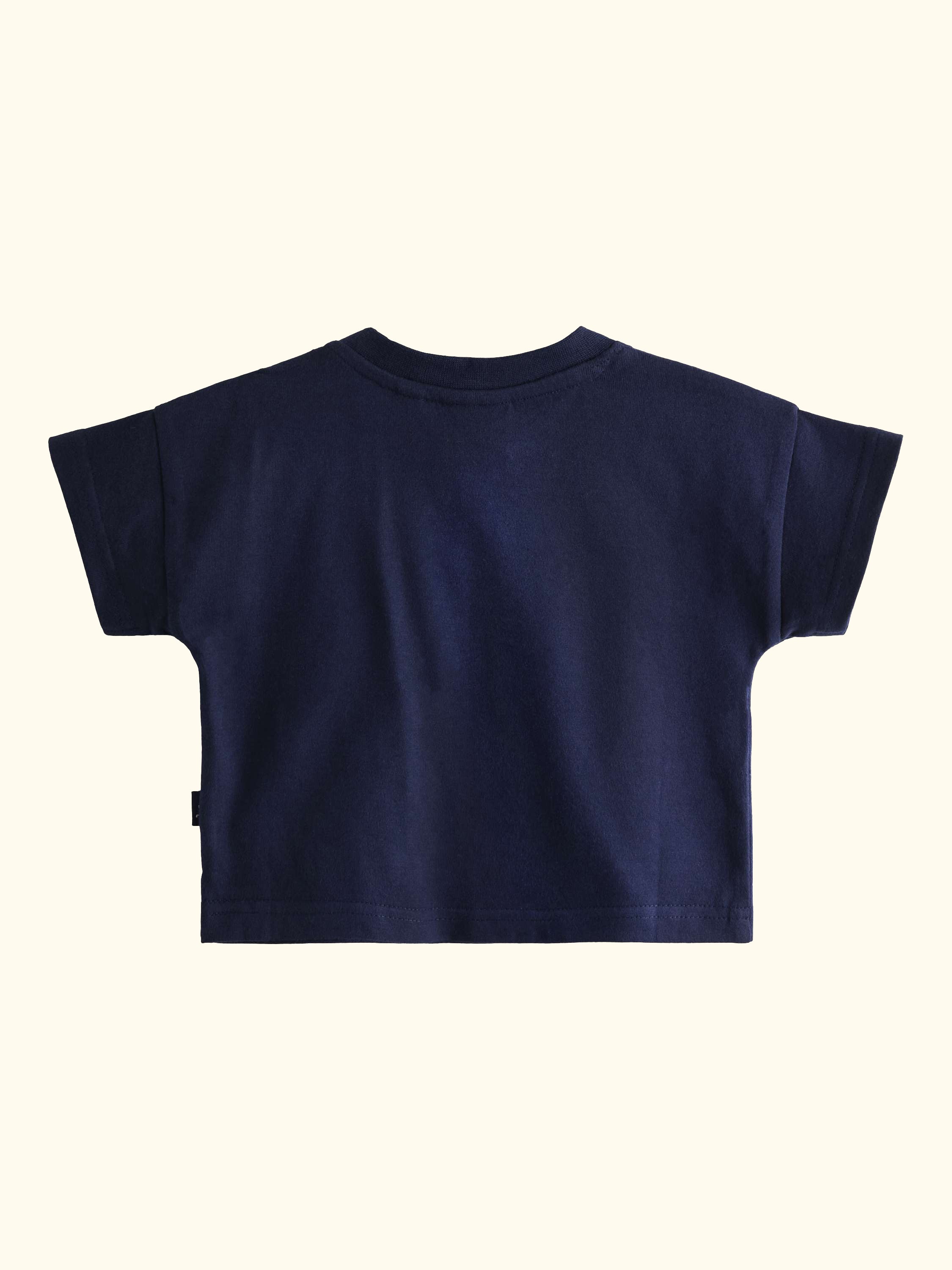 Baby Dungarees and T-Shirt Set, Navy Blue