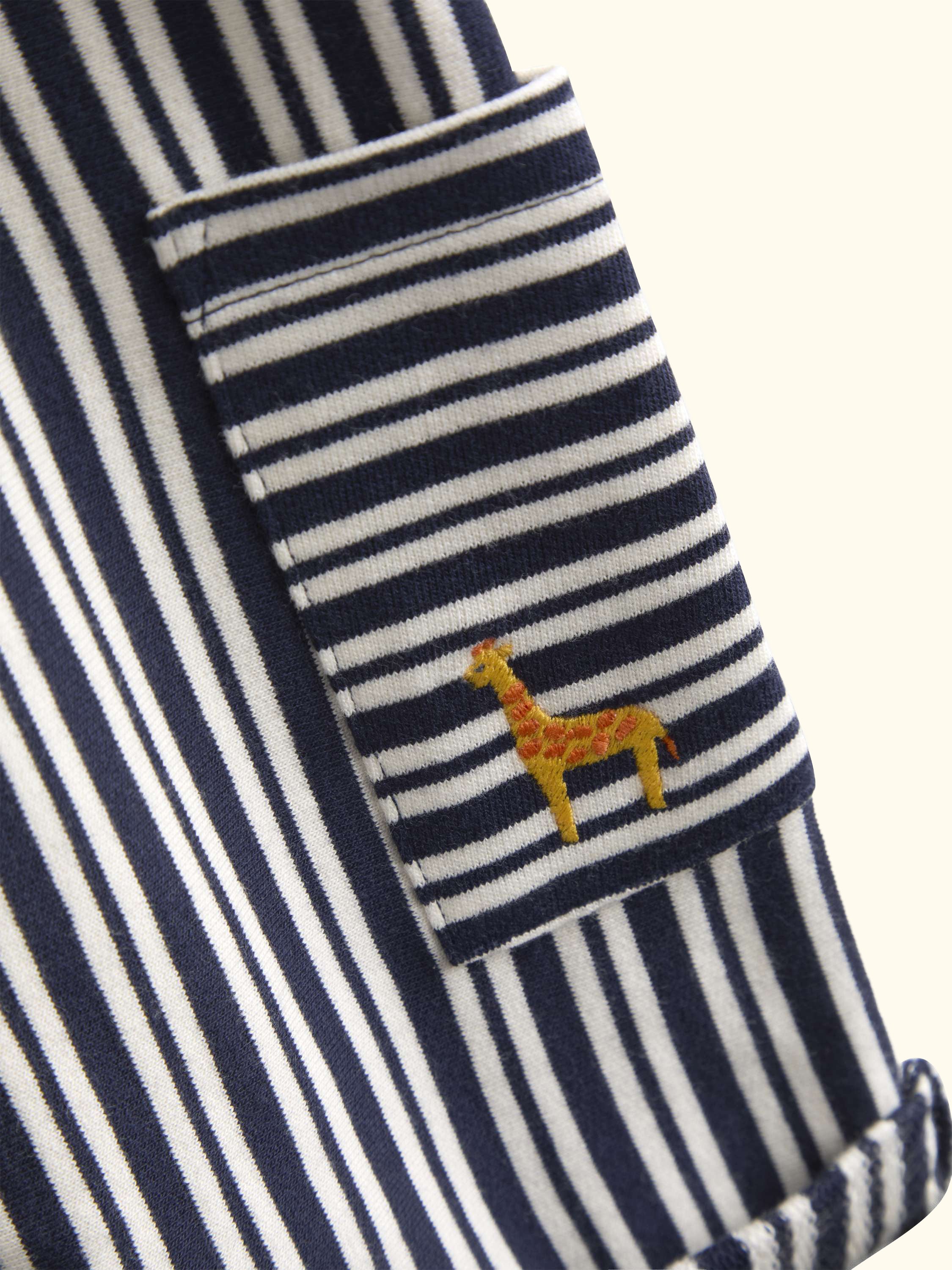 Baby Dungarees and T-Shirt Set, Navy Blue