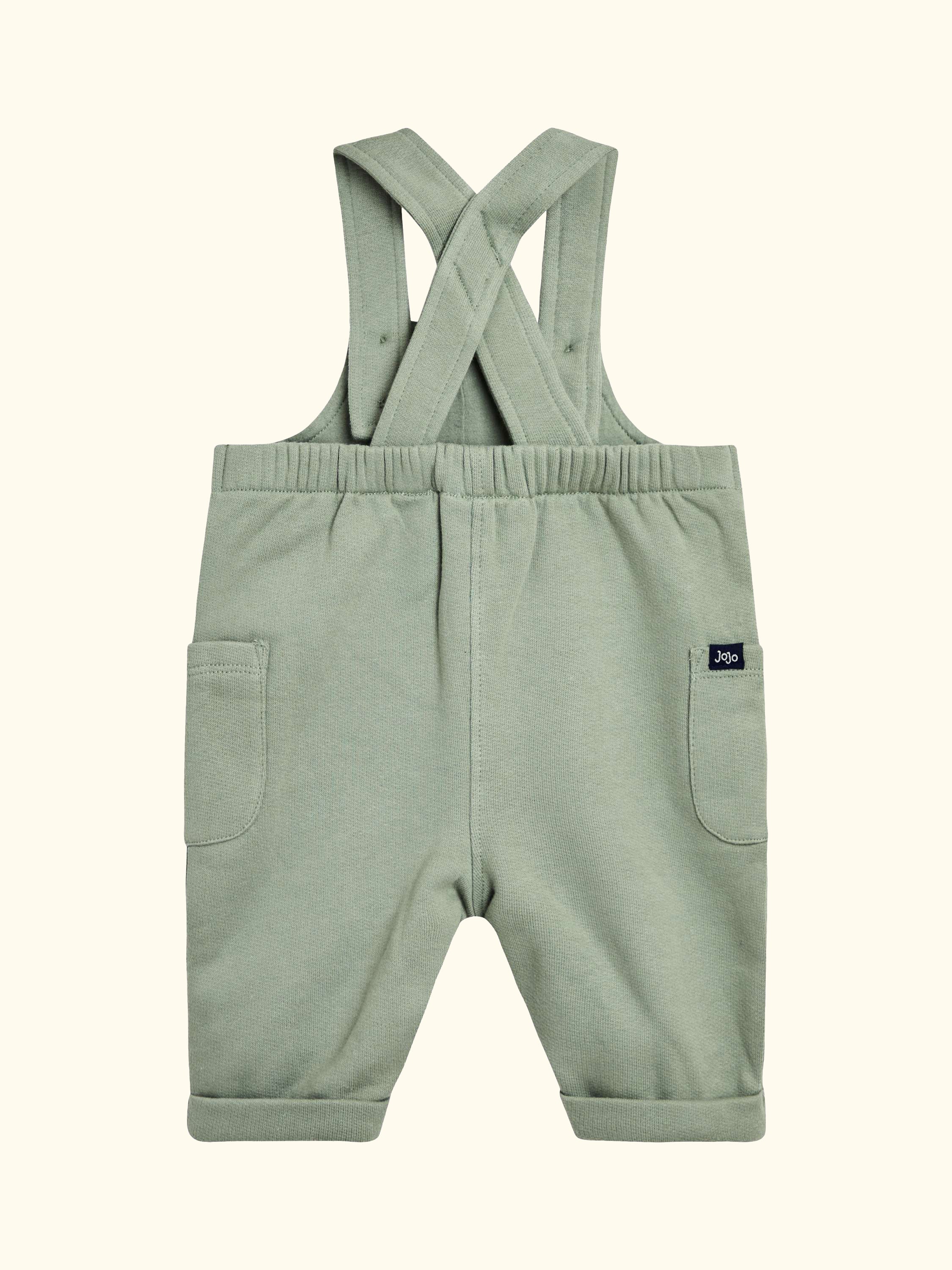 Baby Giraffe Pocket Dungarees and Top Set, Khaki