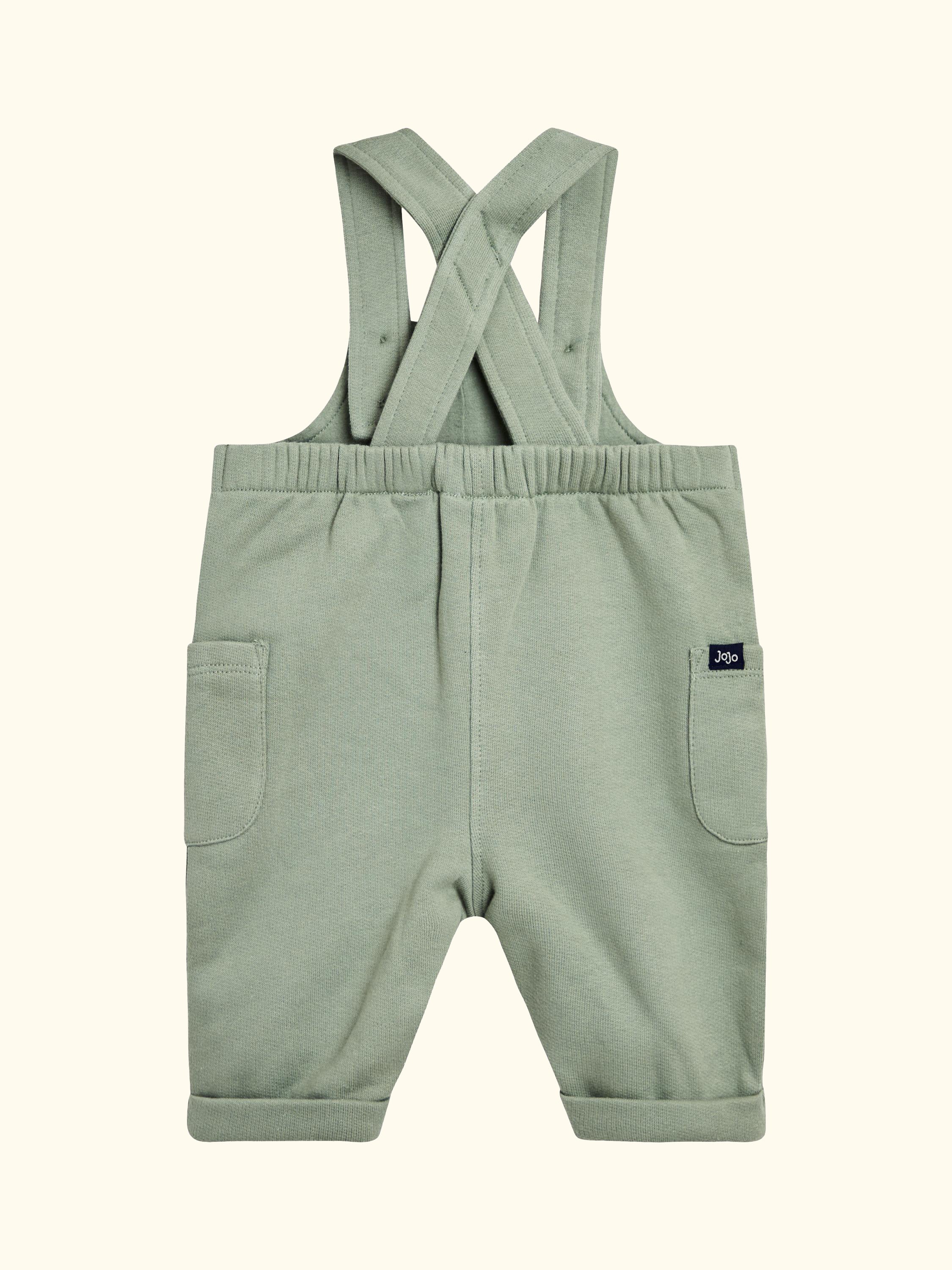 Baby Giraffe Pocket Dungarees and Top Set, Khaki