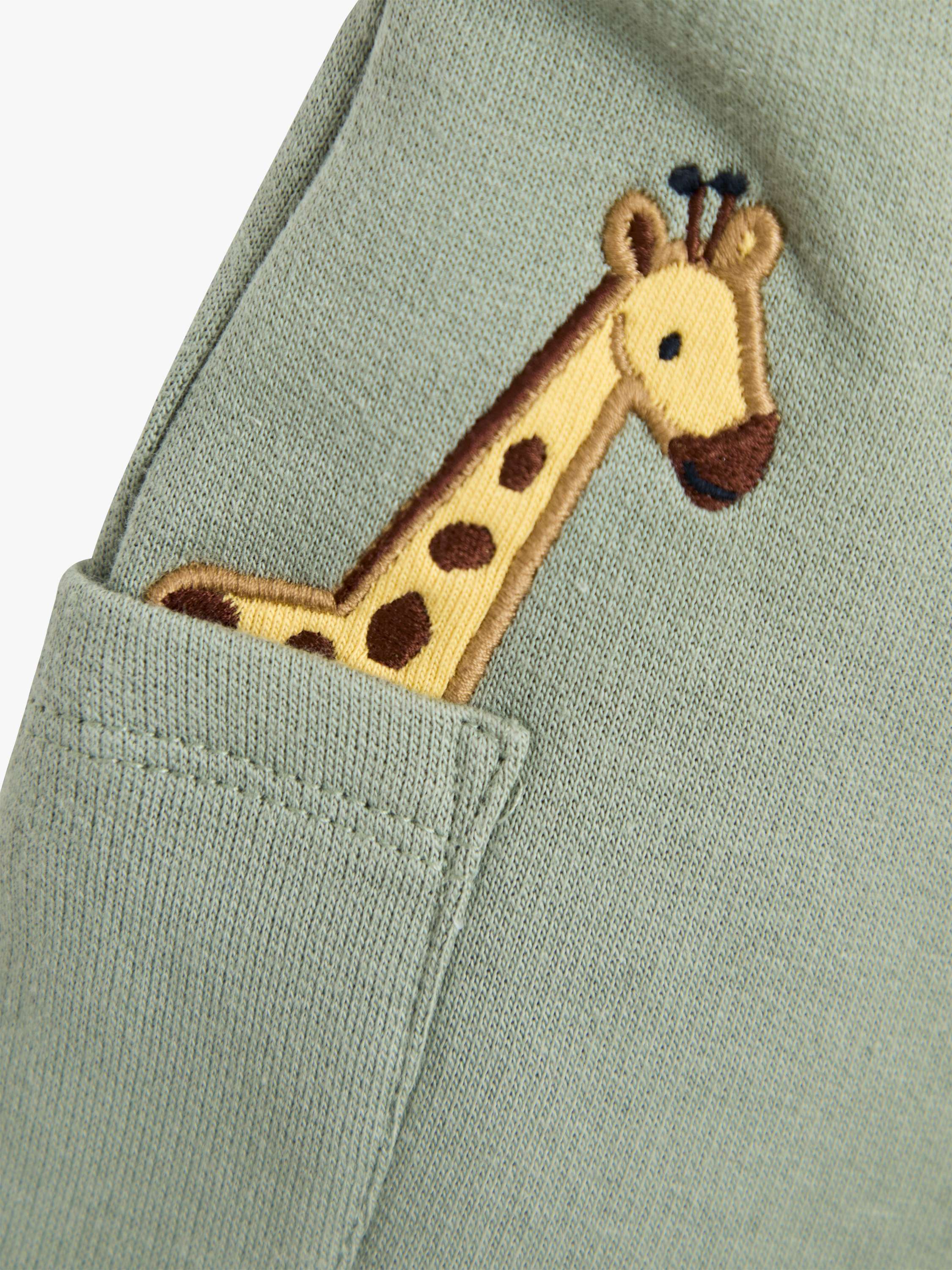 Baby Giraffe Pocket Dungarees and Top Set, Khaki
