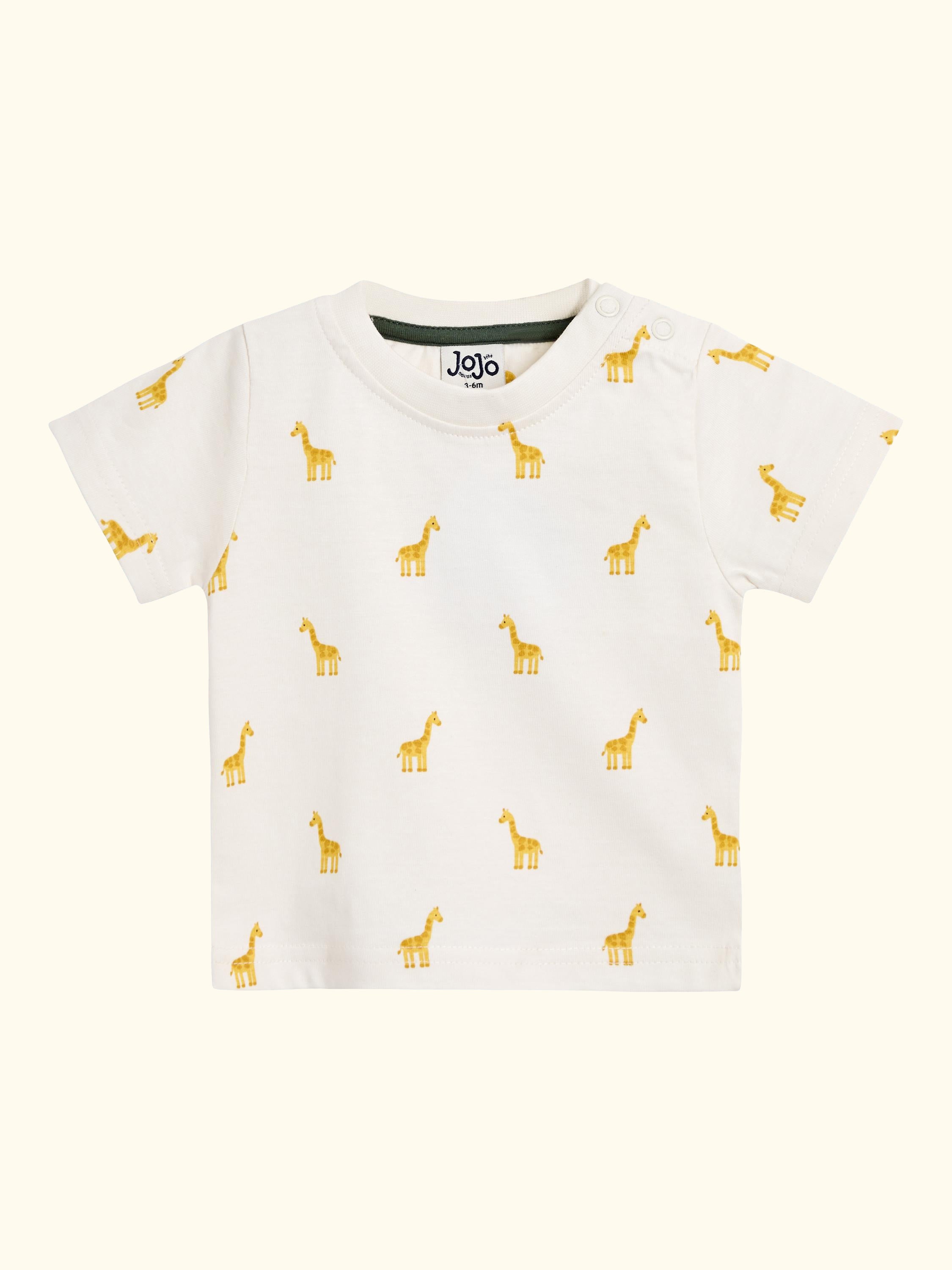 Baby Giraffe Pocket Dungarees and Top Set, Khaki