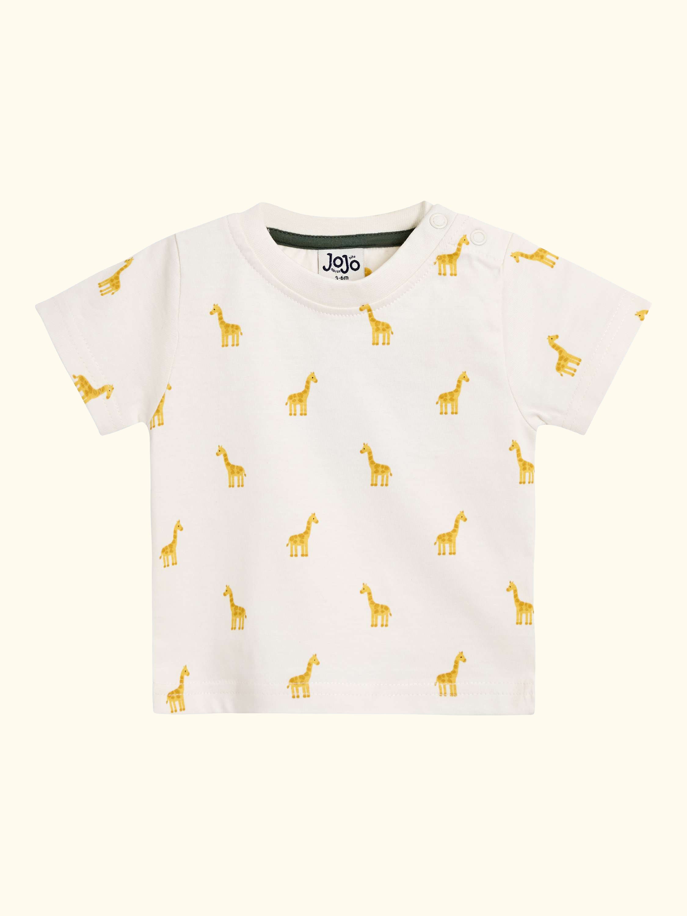 Baby Giraffe Pocket Dungarees and Top Set, Khaki