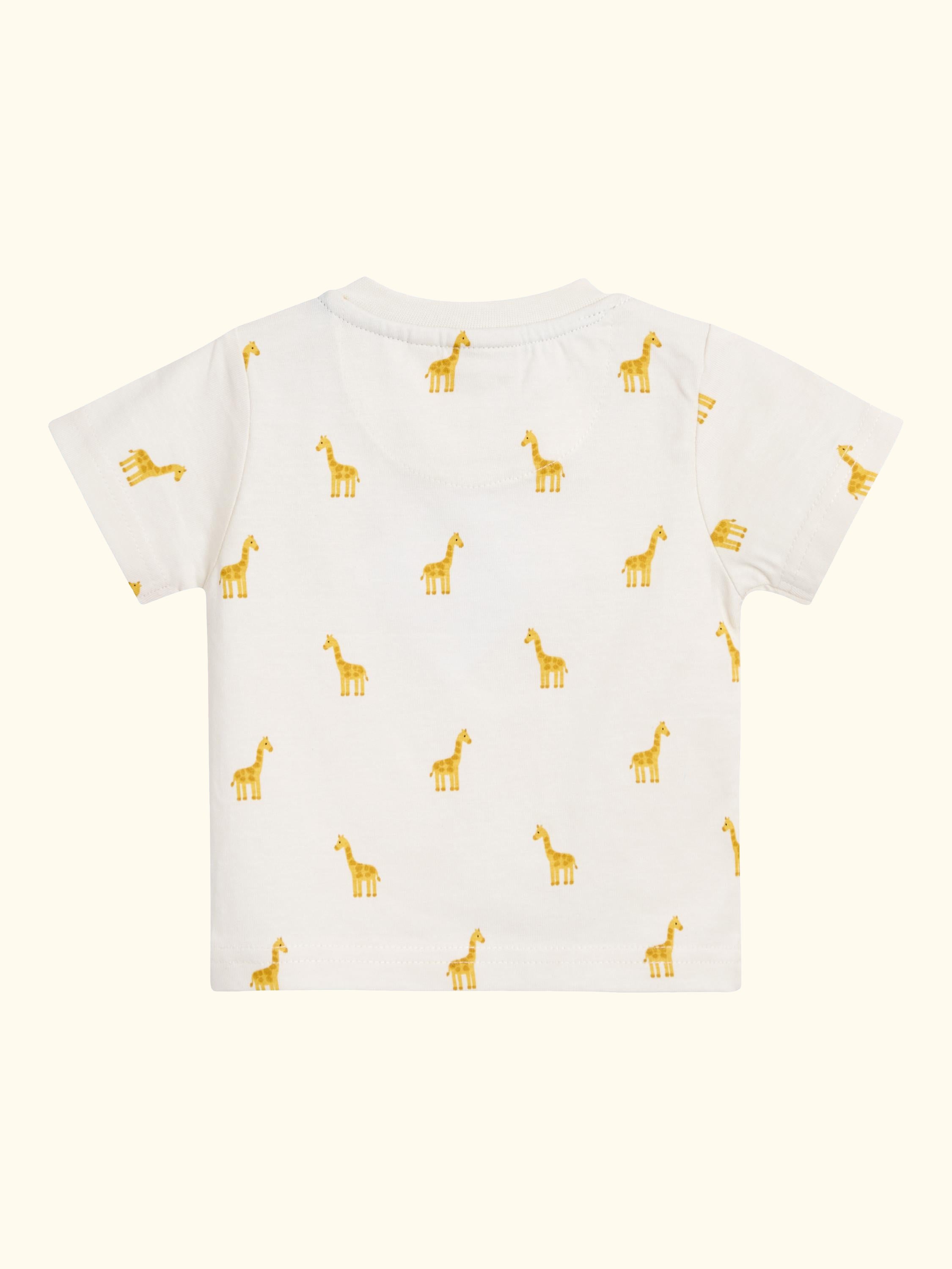 Baby Giraffe Pocket Dungarees and Top Set, Khaki