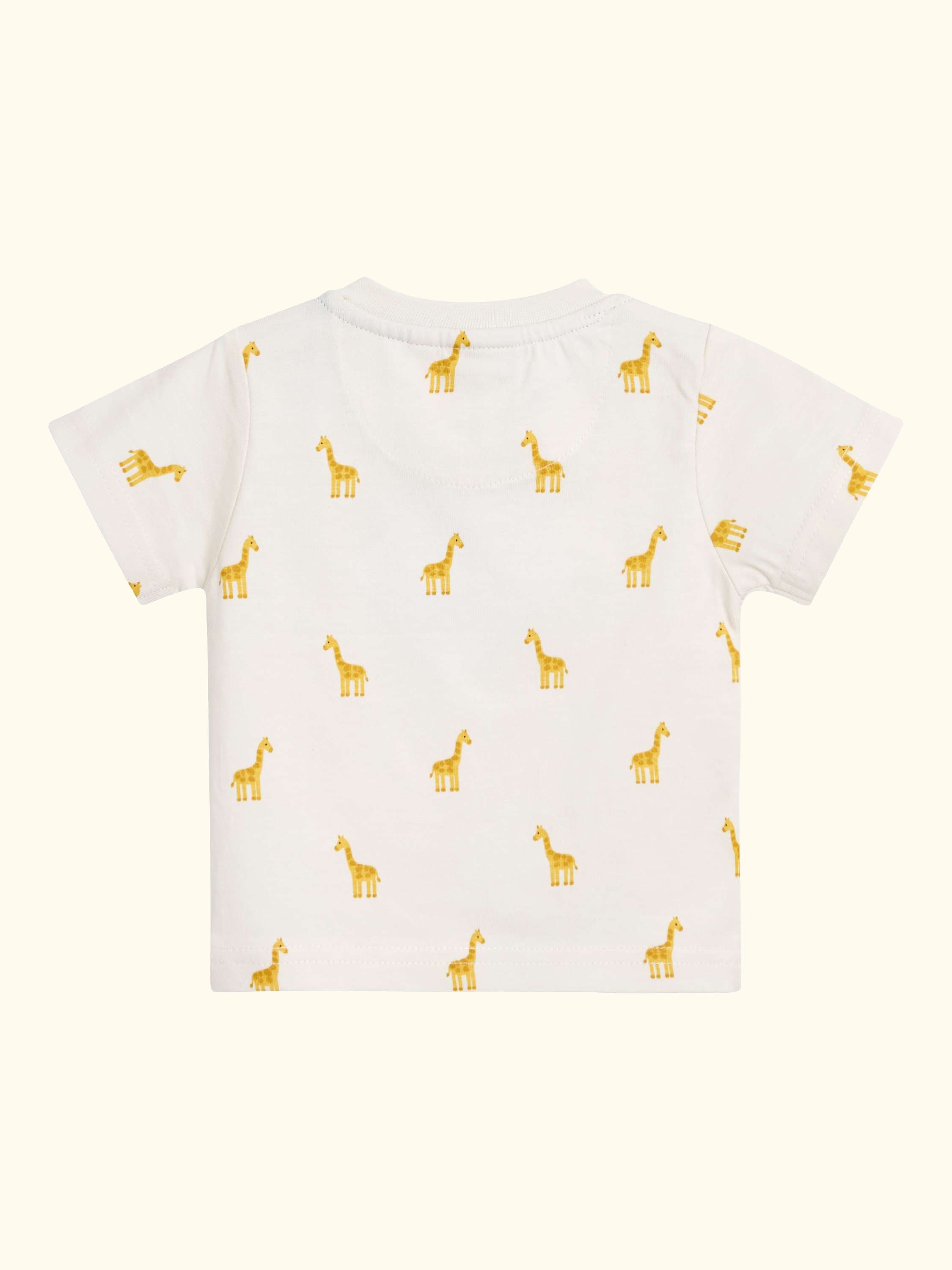 Baby Giraffe Pocket Dungarees and Top Set, Khaki