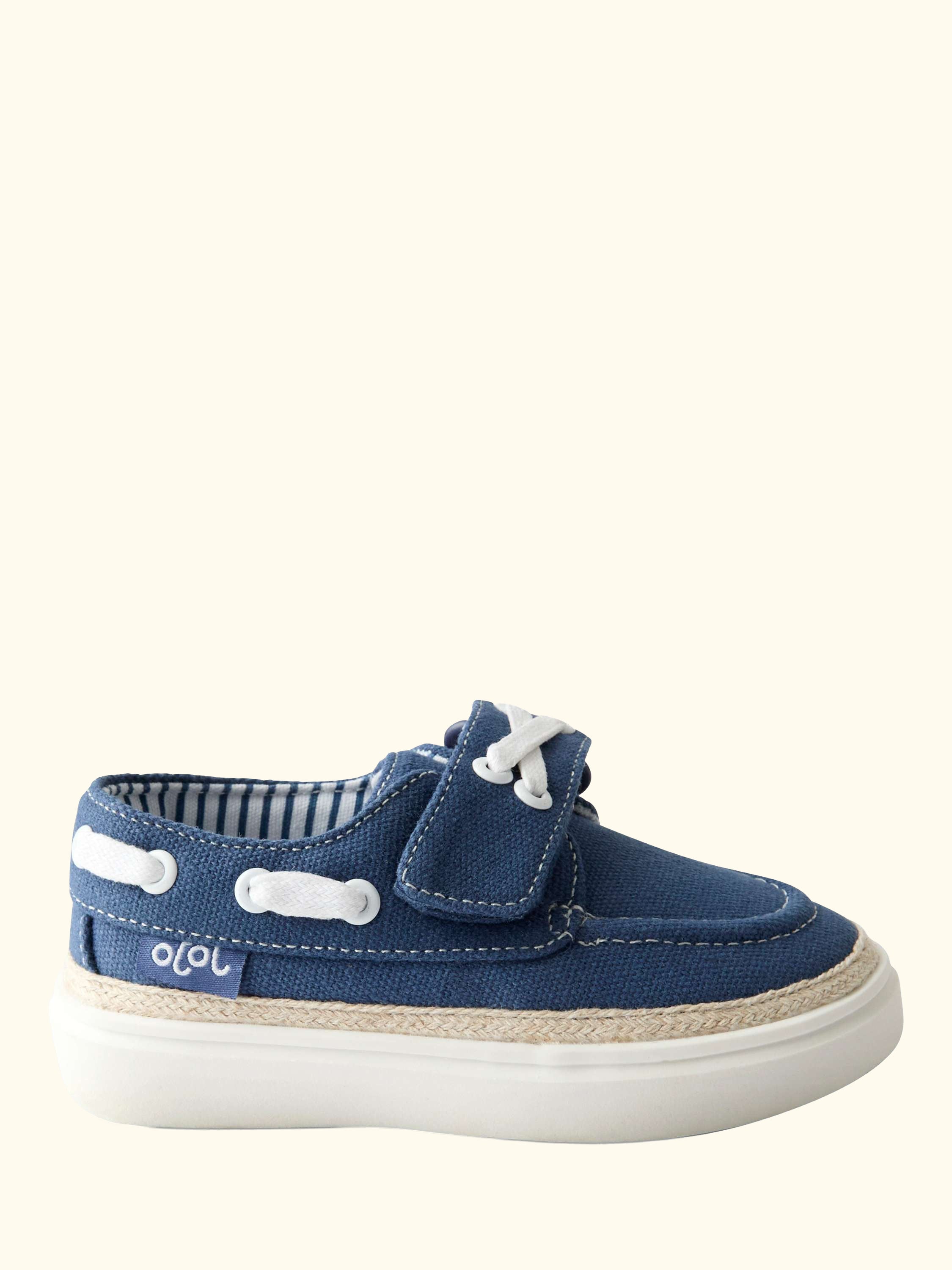 Kids' Canvas Boat Shoes, Blue