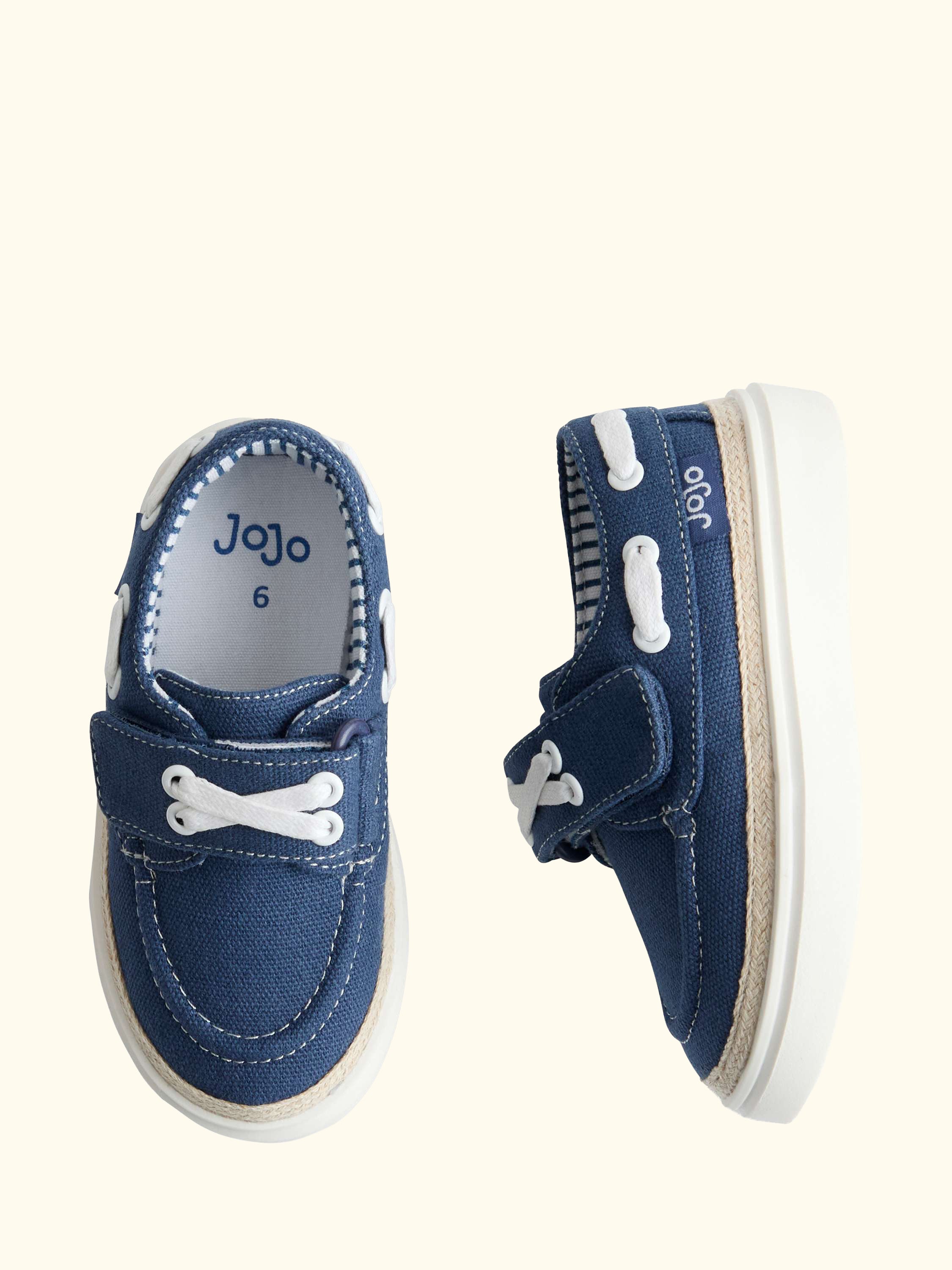 Kids' Canvas Boat Shoes, Blue