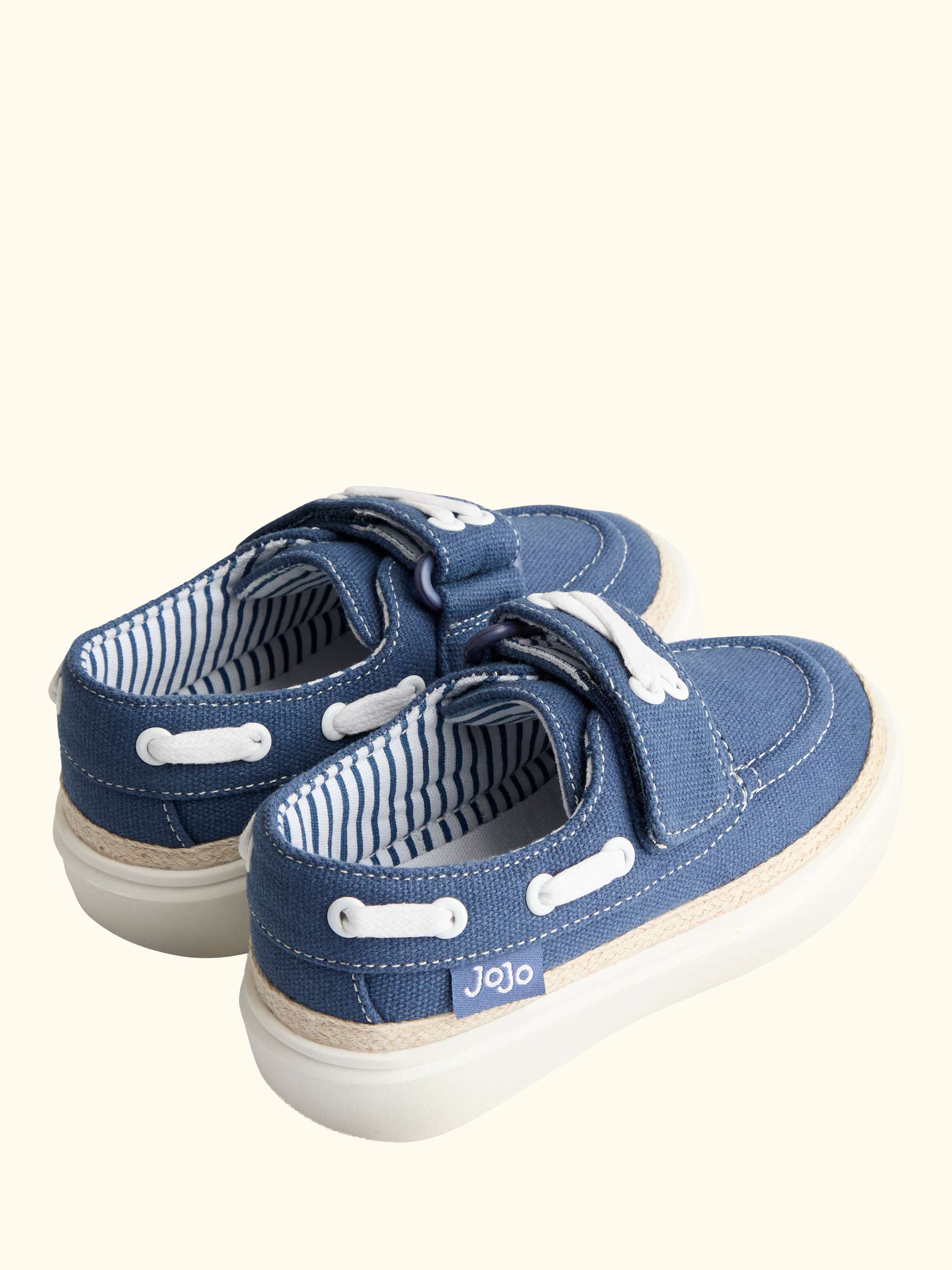 Kids' Canvas Boat Shoes, Blue