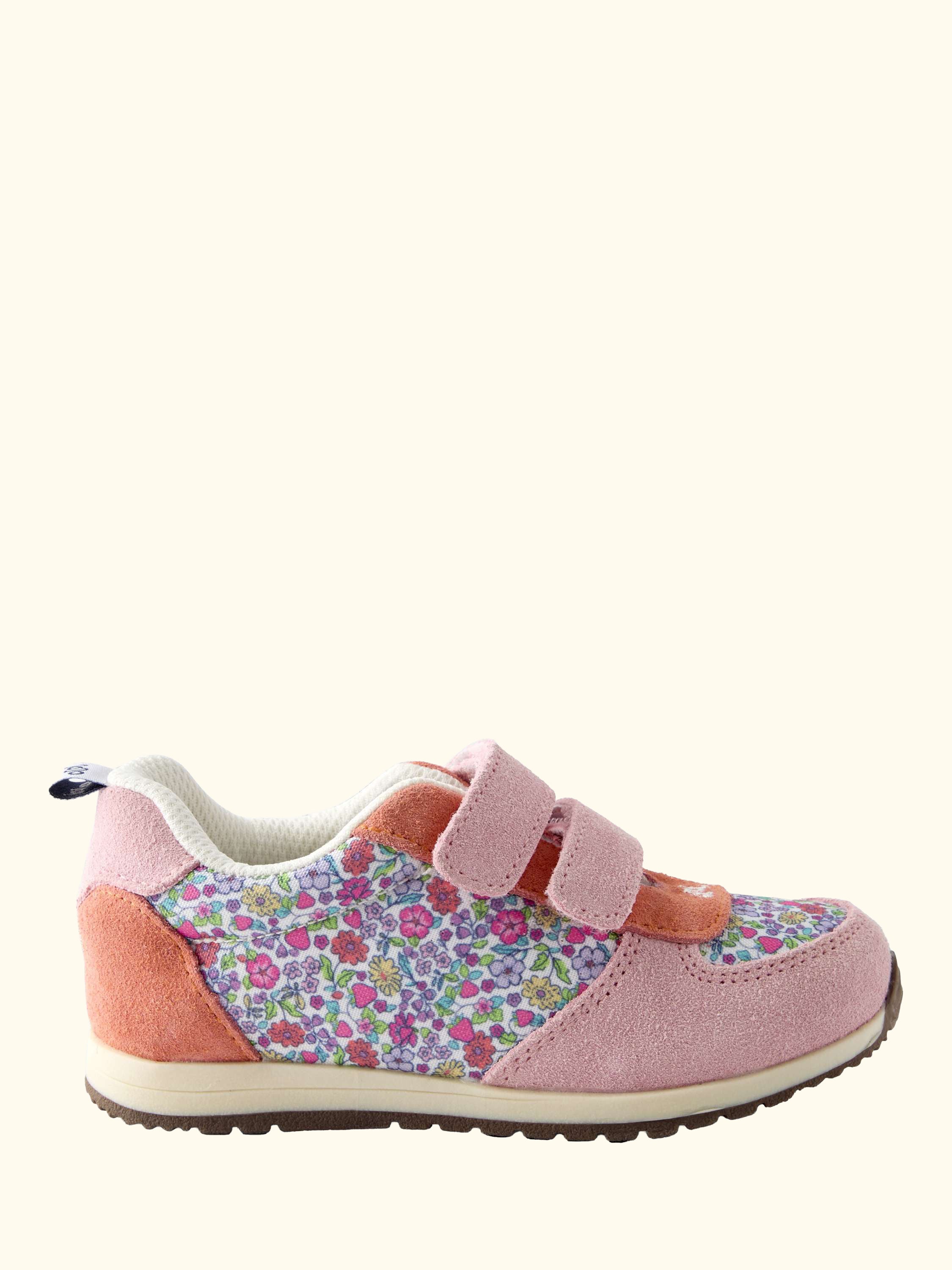 Kids' Floral Rip Tape Trainers, Multi Colour