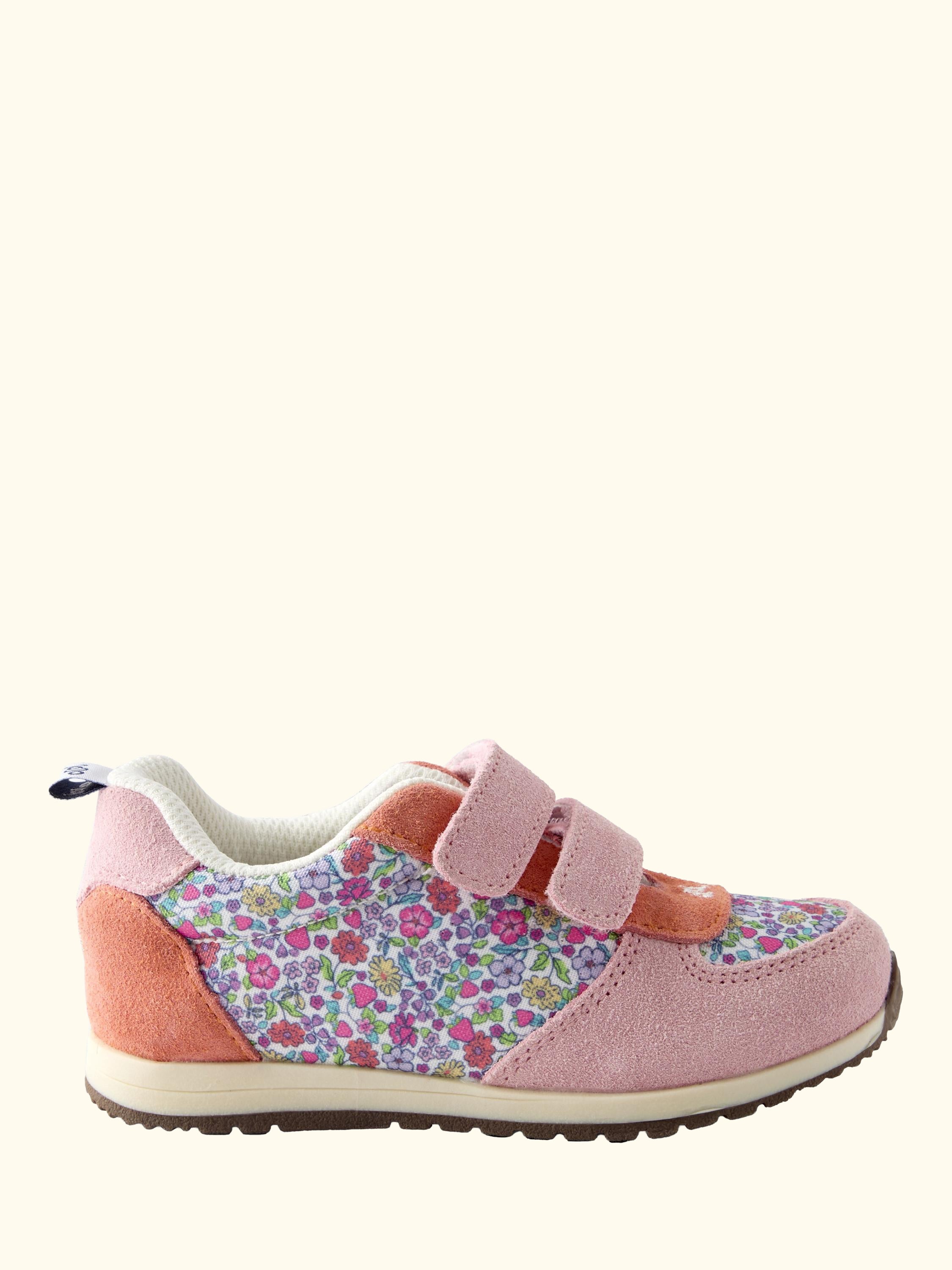 Kids' Floral Rip Tape Trainers, Multi Colour