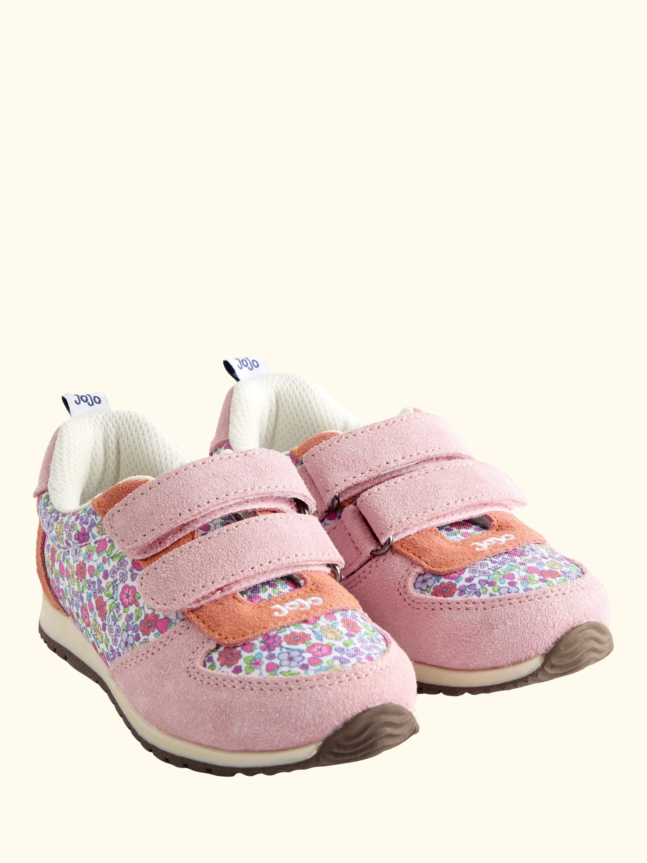 Kids' Floral Rip Tape Trainers, Multi Colour