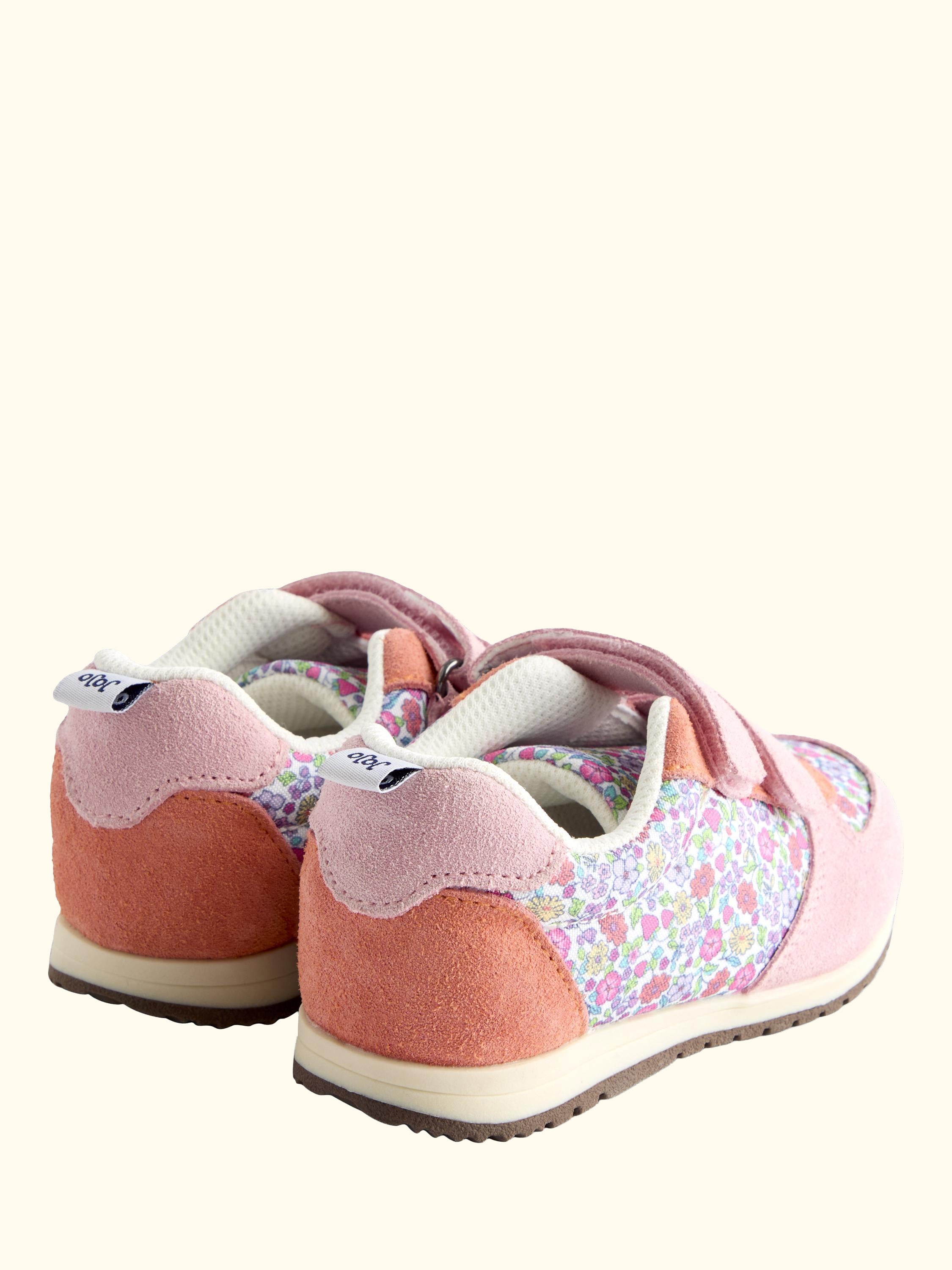 Kids' Floral Rip Tape Trainers, Multi Colour