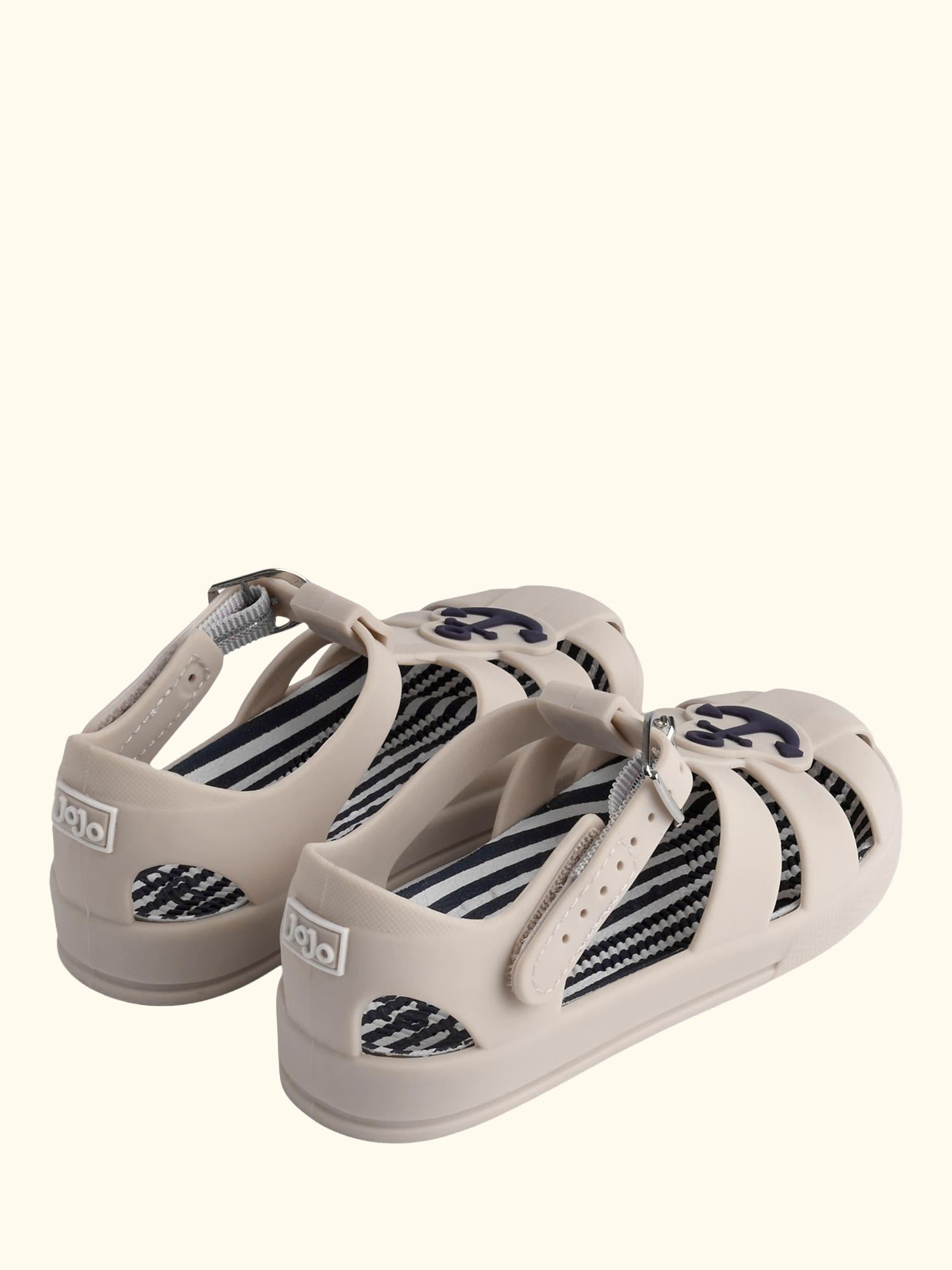Anchor Jelly Sandals, Stone