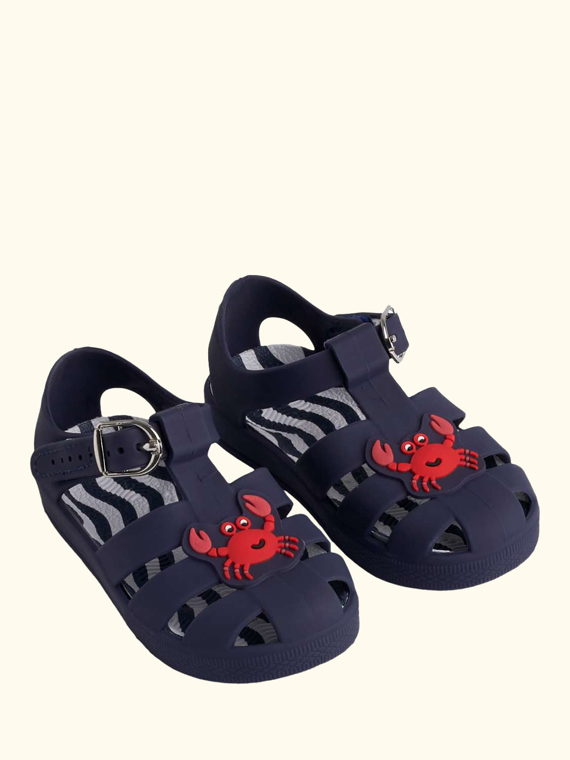 Kids' Crab Jelly Sandals, Mid Blue