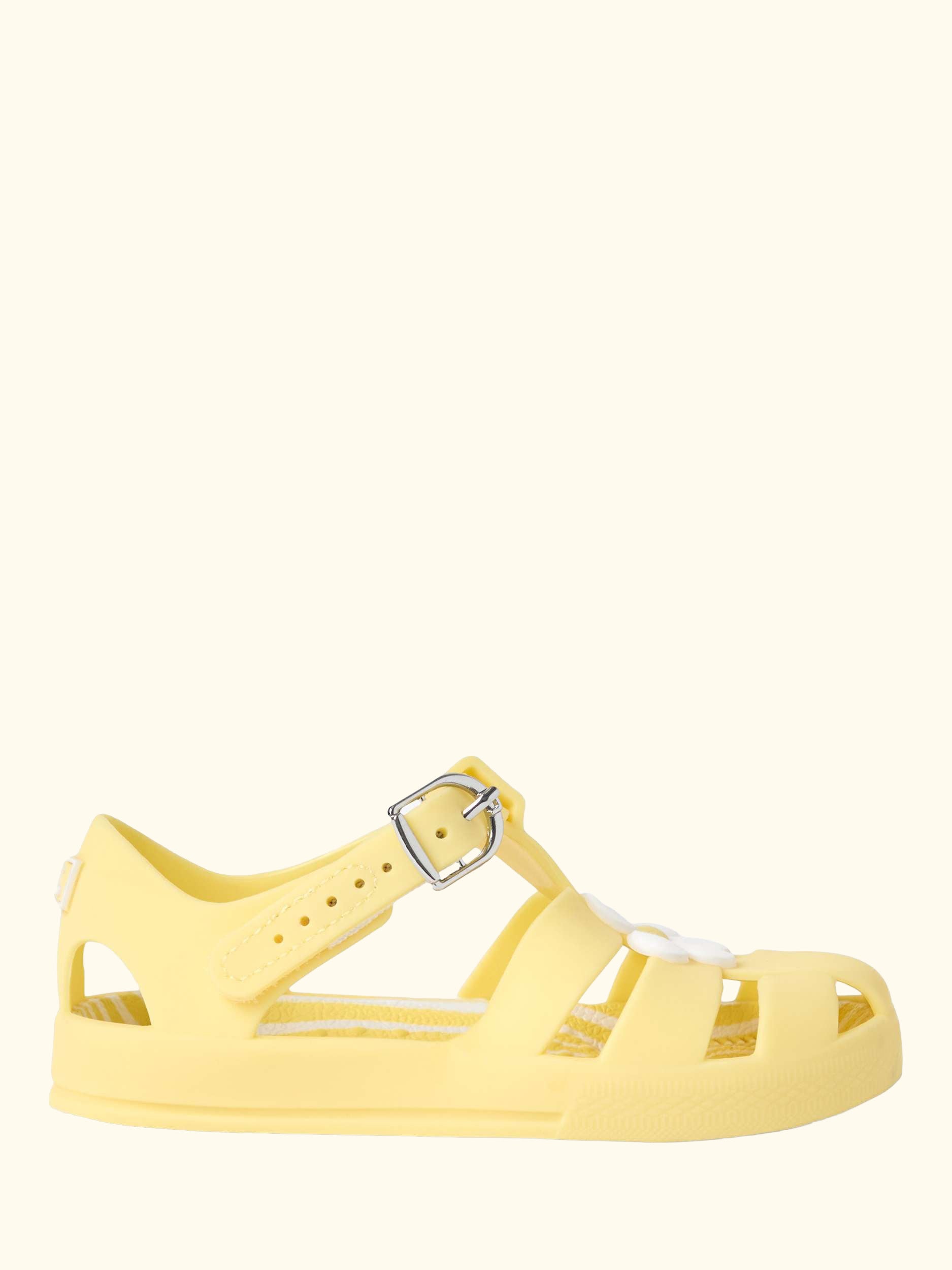 Kids' Flower Jelly Sandals, Yellow