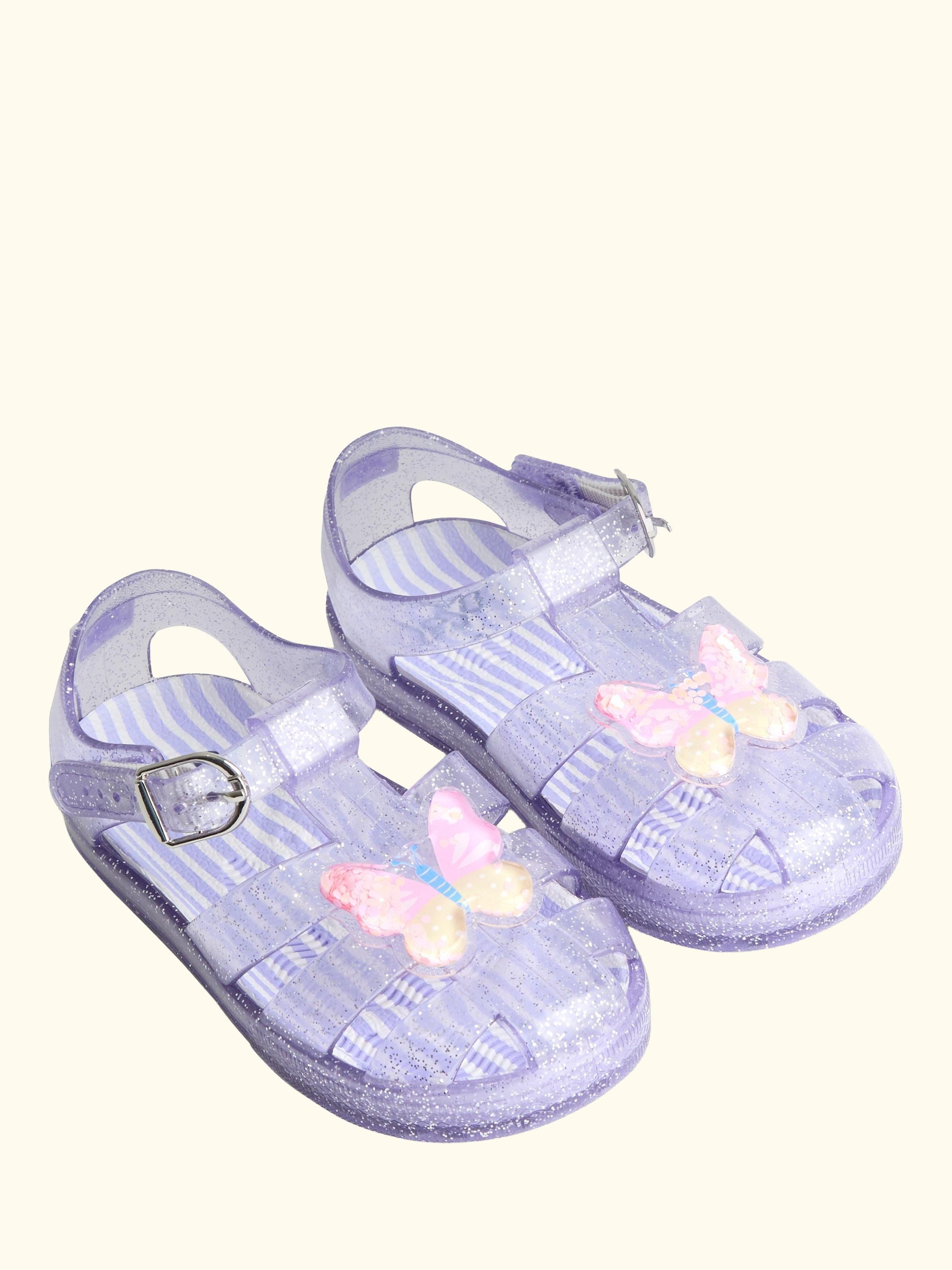 Kids' Jelly Sandals, Mid Purple