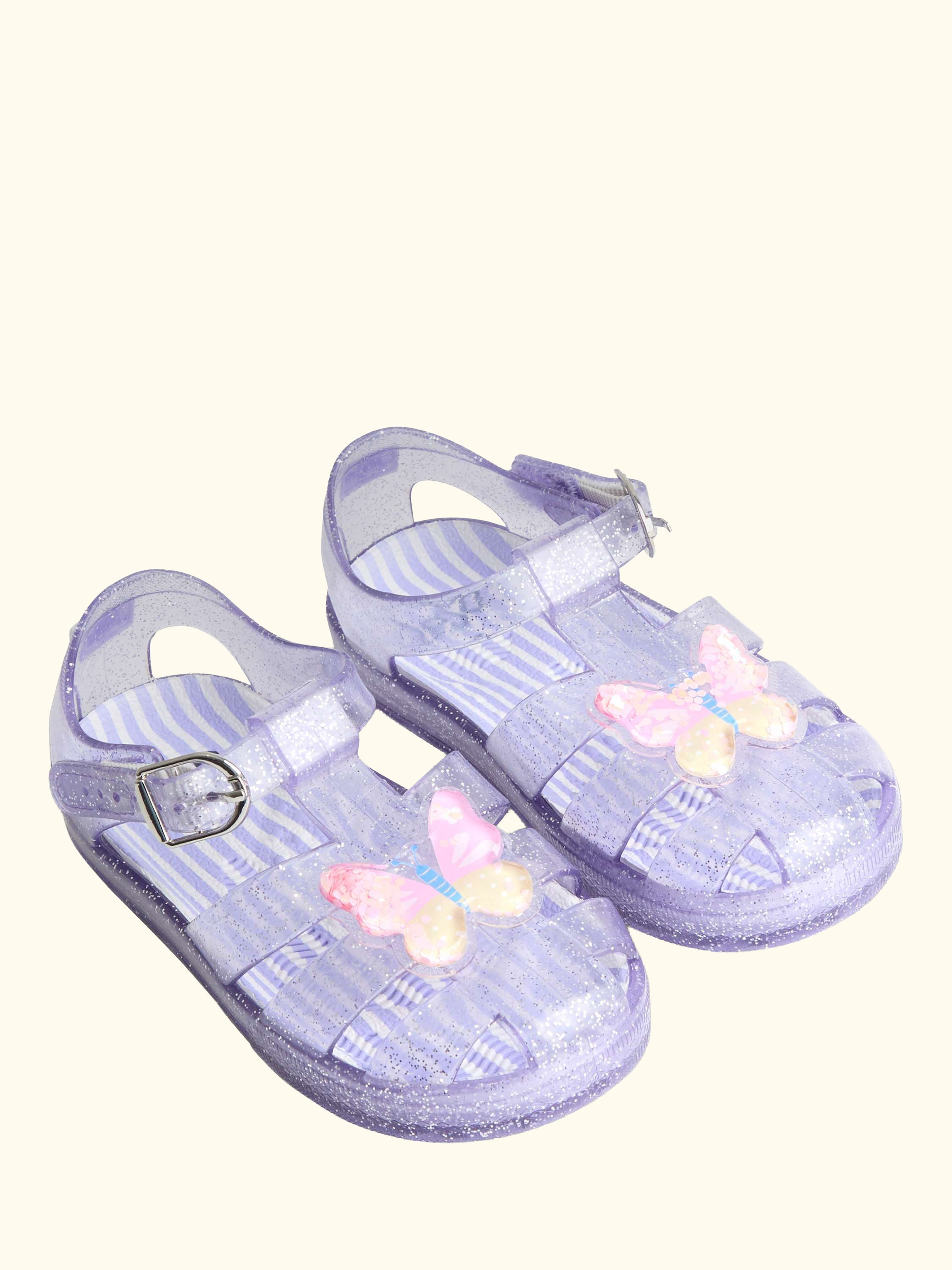 Kids' Jelly Sandals, Mid Purple
