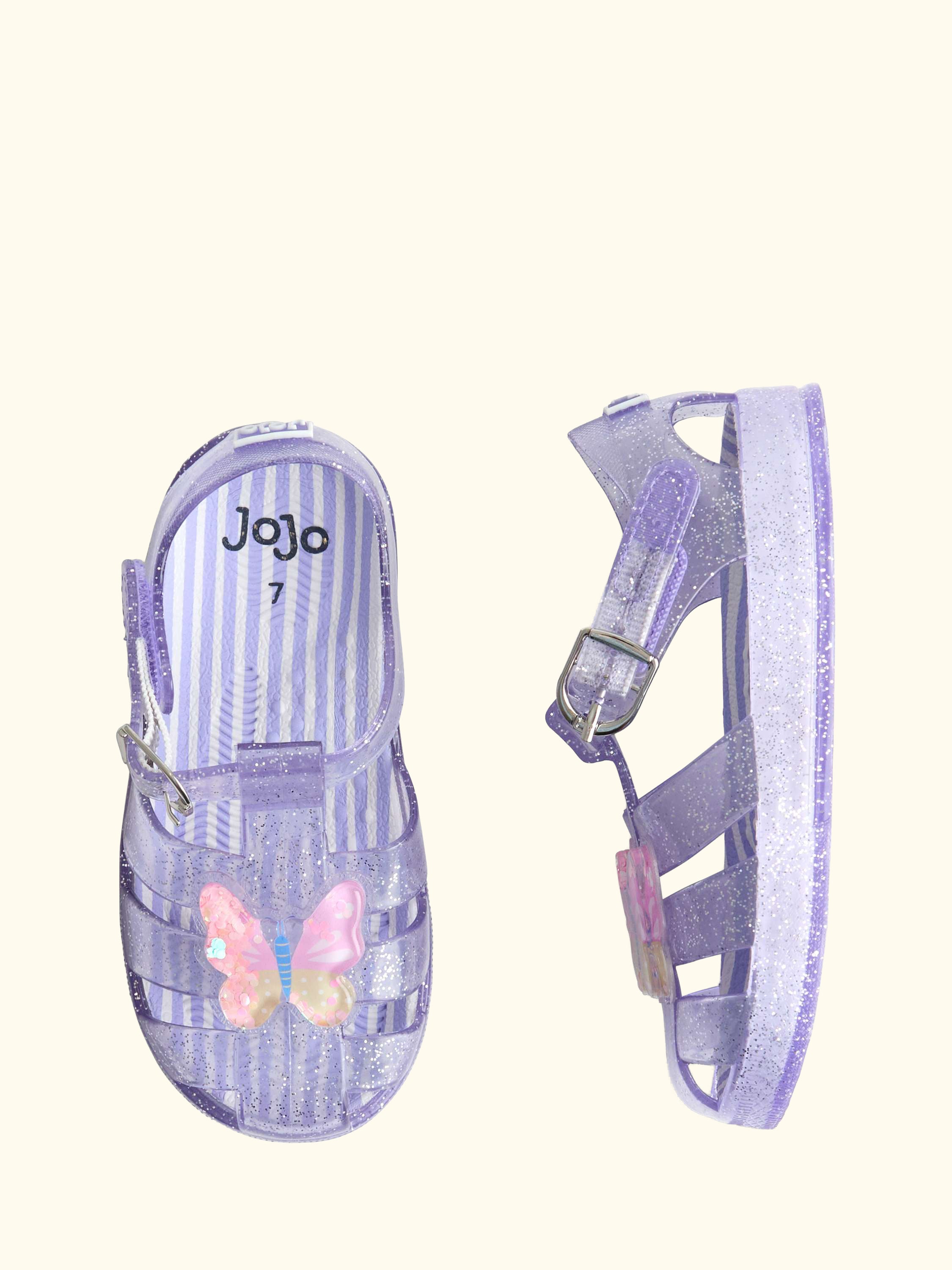 Kids' Jelly Sandals, Mid Purple